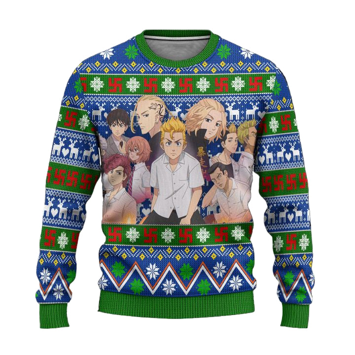 Tokyo Revengers Anime Ugly Christmas Sweater Custom Xmas Gift ? Usalast