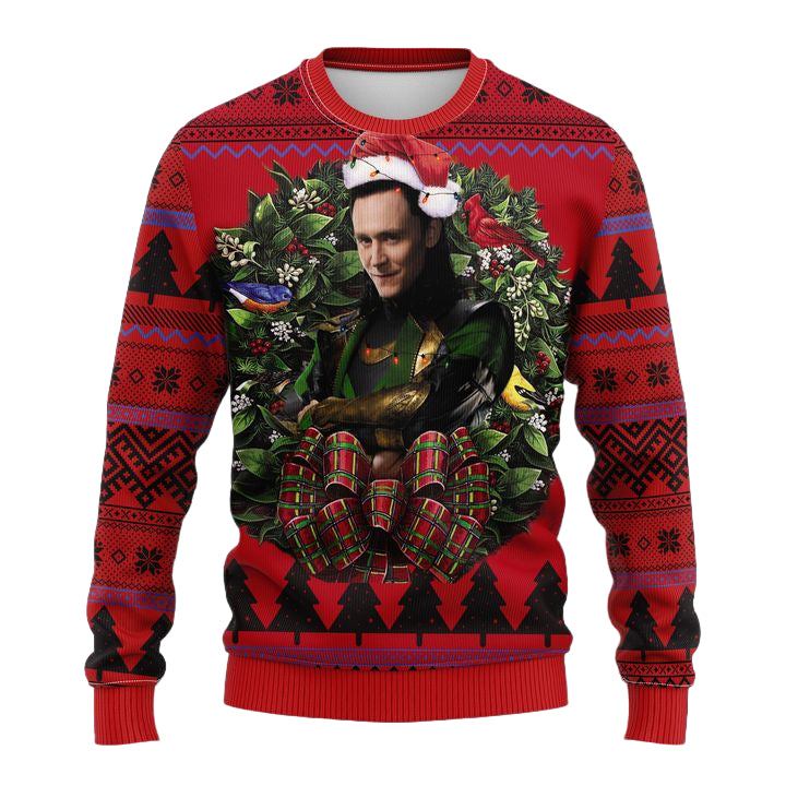 Tom Hiddleston Loki Avengers Noel Mc Ugly Christmas Sweater Thanksgiving Gift ? Usalast