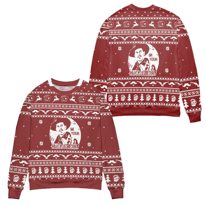 Tomstone Im Your Huckleberry Ugly Christmas Sweater ? Usalast