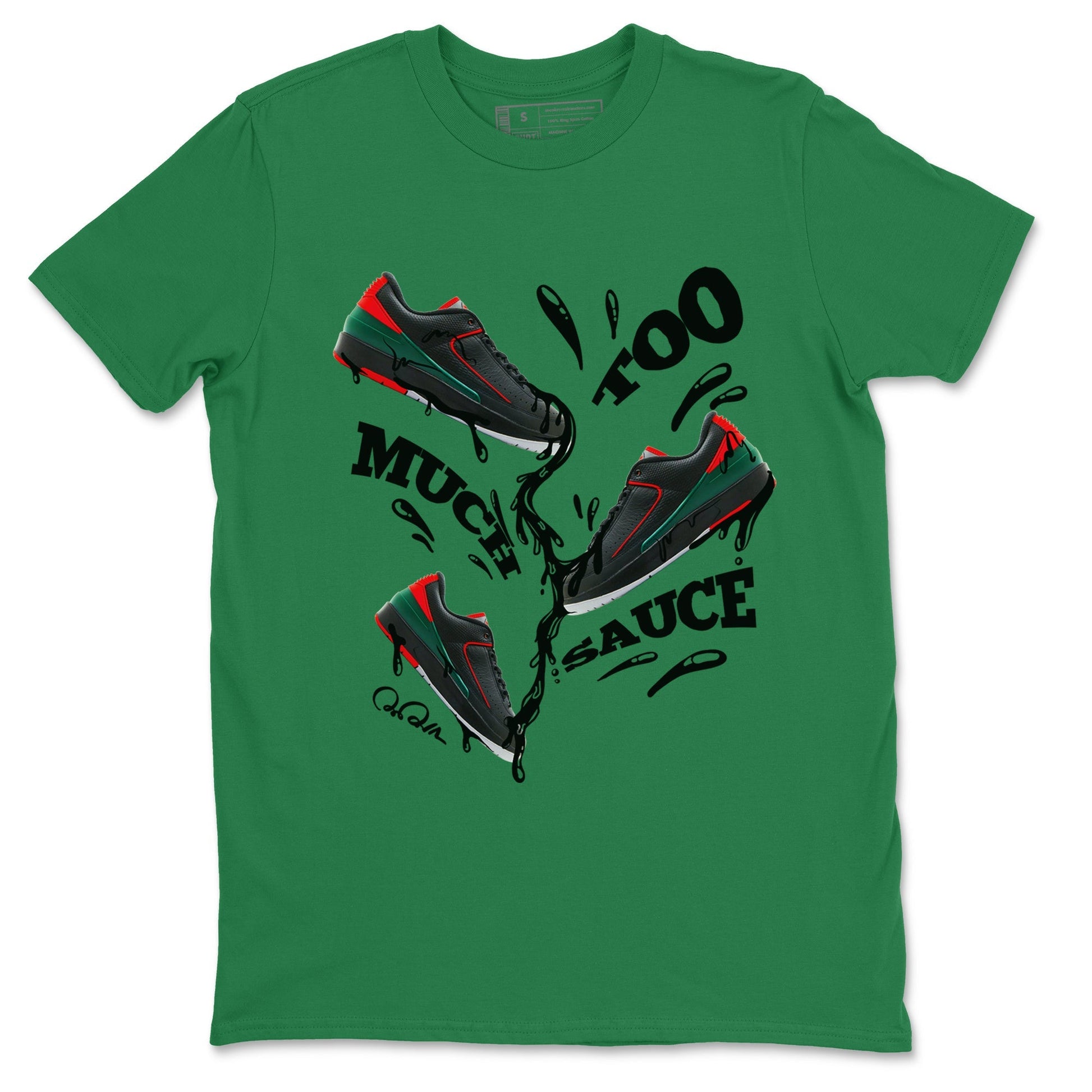 Too Much Sauce Sneaker Tee - Air Jordan 2 Christmas