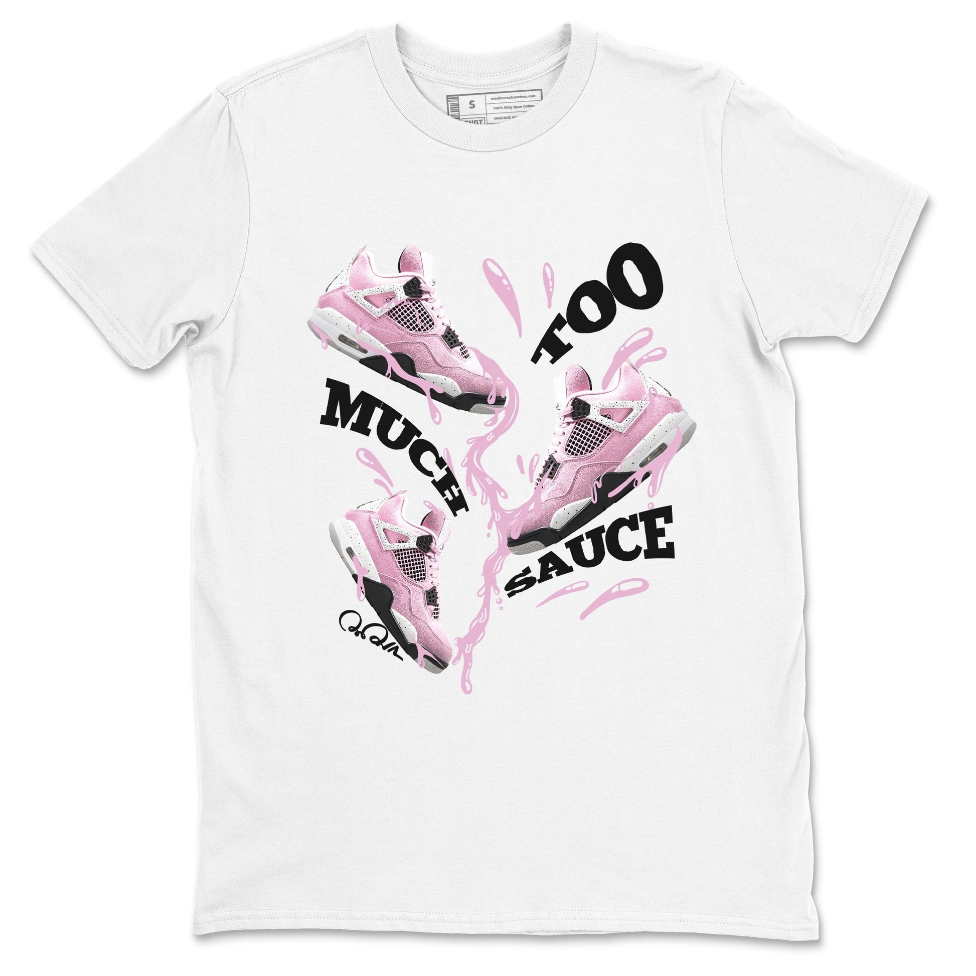 Too Much Sauce Sneaker Tees - Air Jordan 4 Orchid