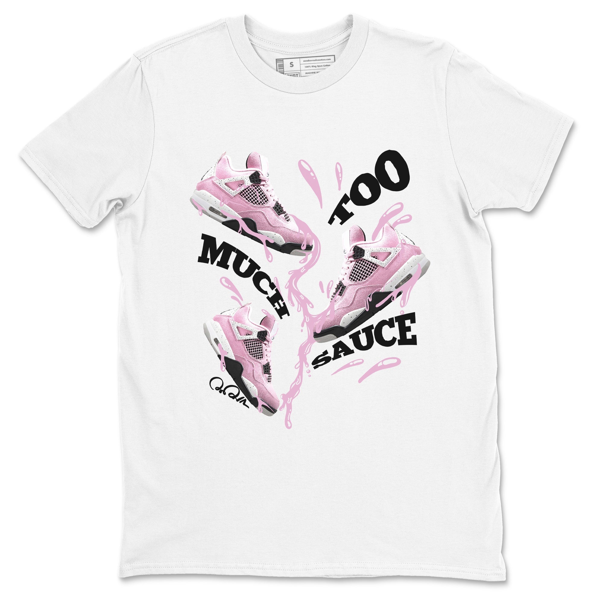 Too Much Sauce Sneaker Tees - Air Jordan 4 Orchid