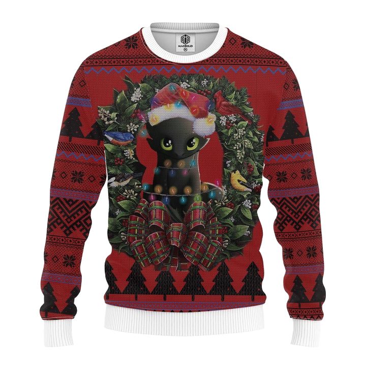 Toothless 1 _How To Train Your Dragon Mc Ugly Christmas Sweater Thanksgiving Gift ? Usalast