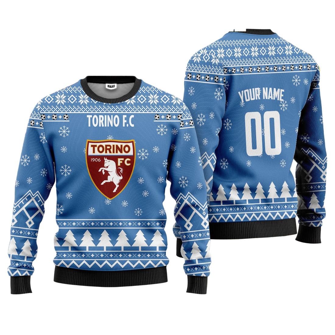 Torino FC Personalized Ugly Christmas Sweater Blue Version ? Usalast