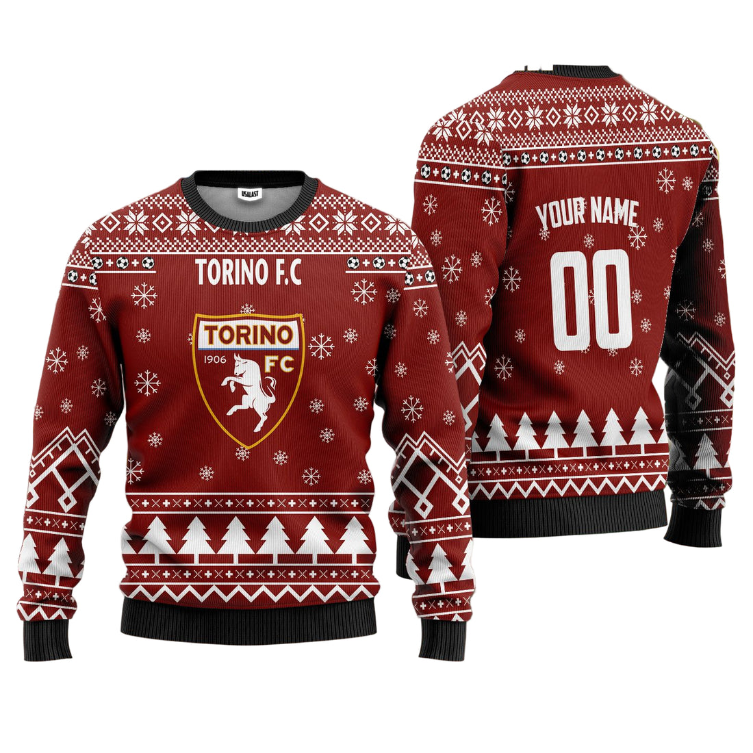 Torino FC Personalized Ugly Christmas Sweater Red Version ? Usalast