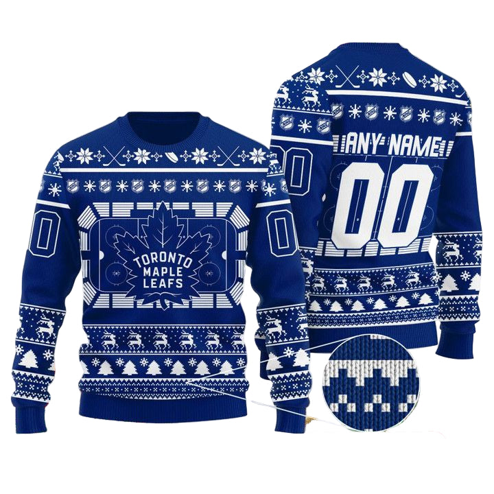 Toronto Maple Leafs Personalized Christmas Sweater ? Usalast