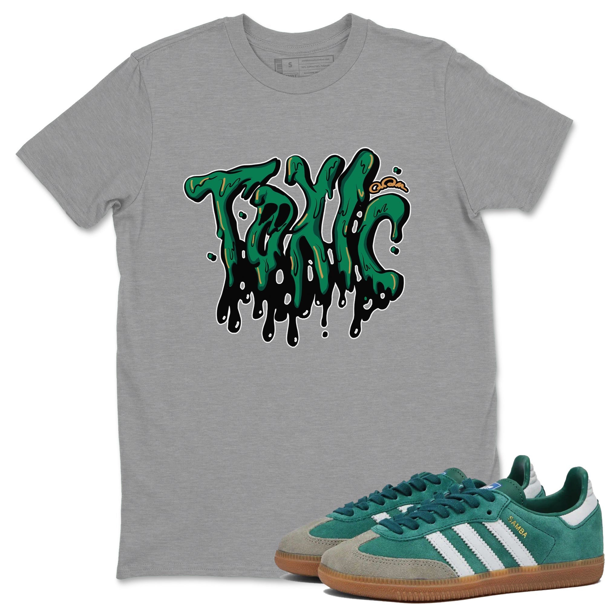 Toxic Sneaker Tee - Samba Collegiate Green Gum