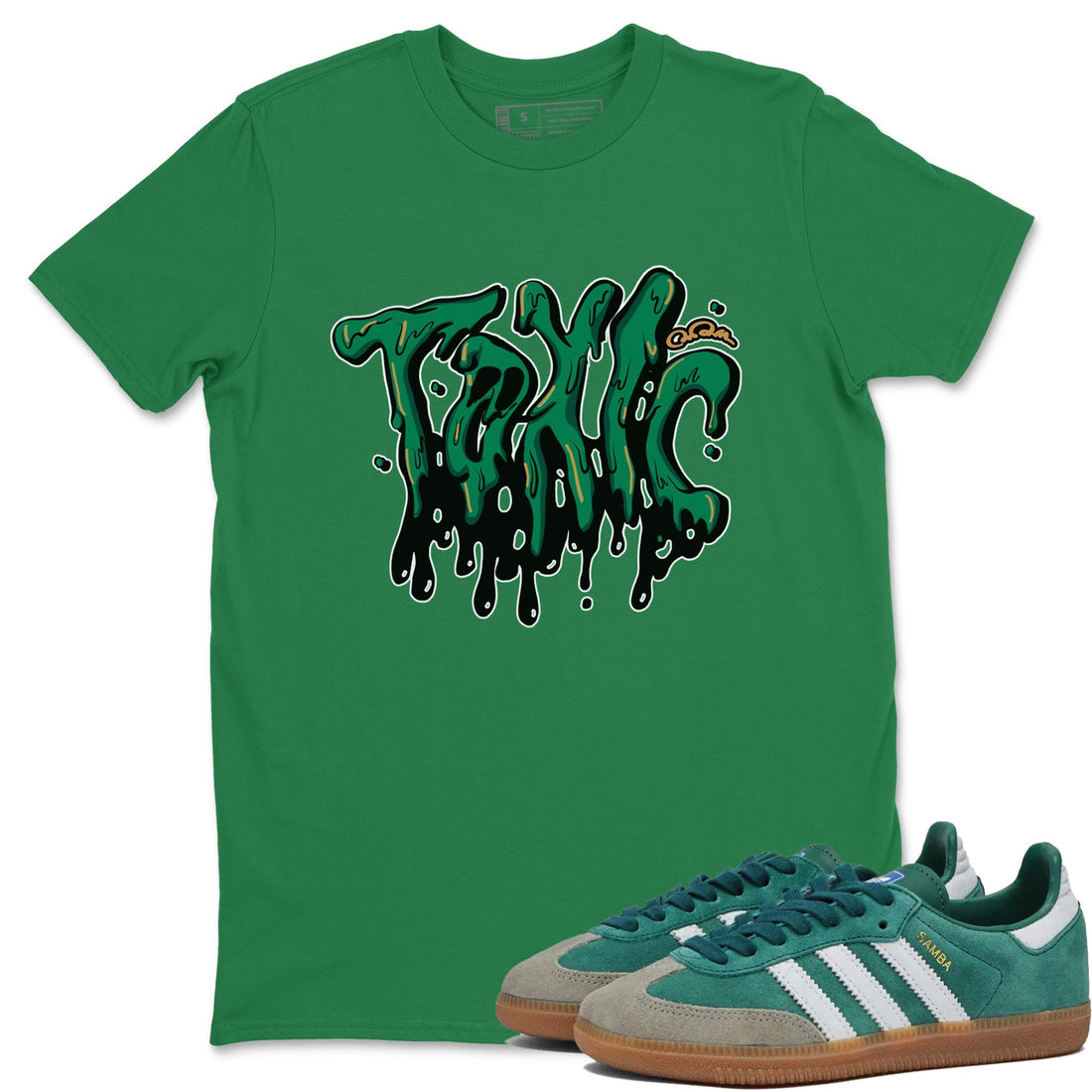 Toxic Sneaker Tee - Samba Collegiate Green Gum