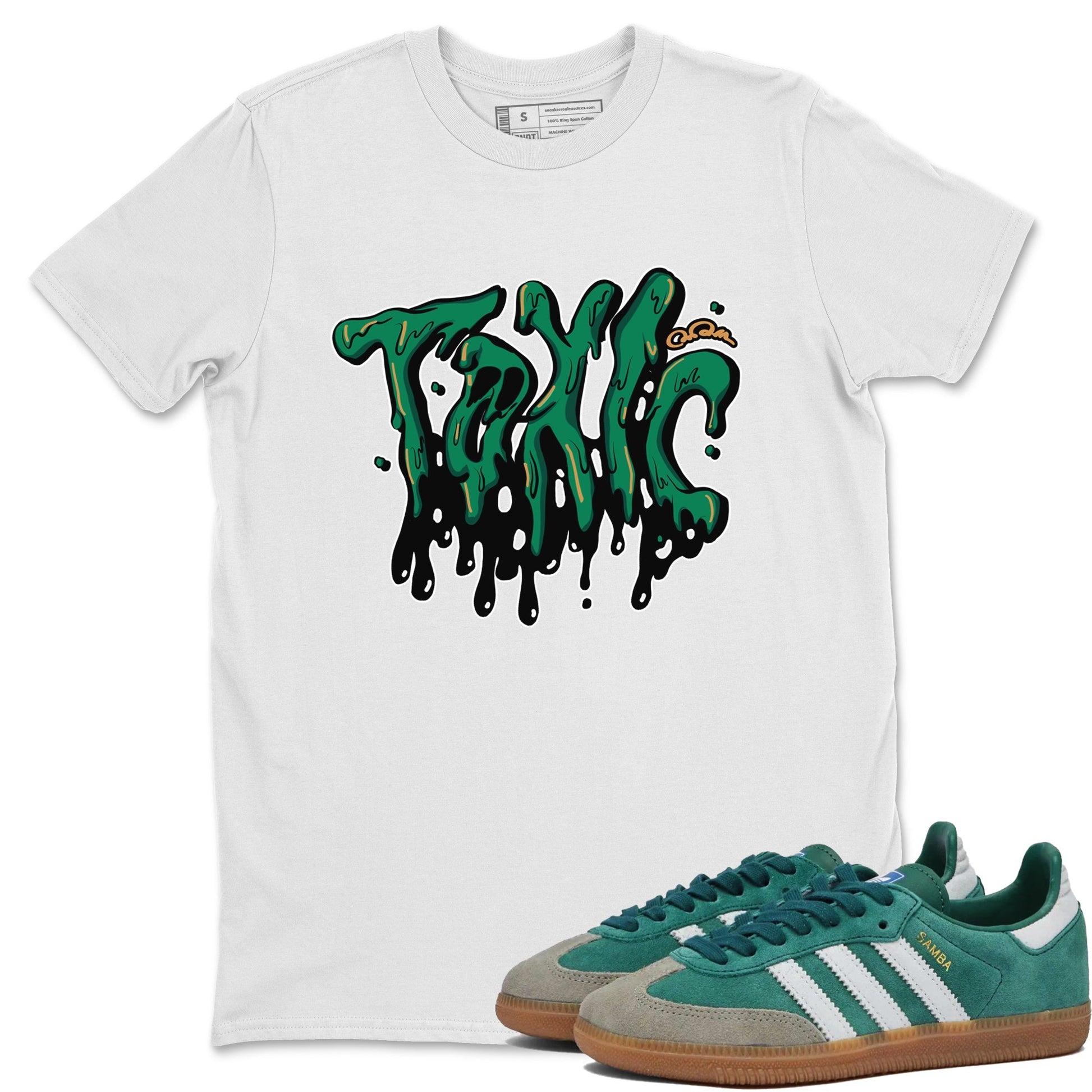 Toxic Sneaker Tee - Samba Collegiate Green Gum