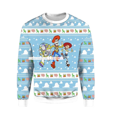 Toy Story Light Blue Ugly Christmas 3D Sweater ? Usalast