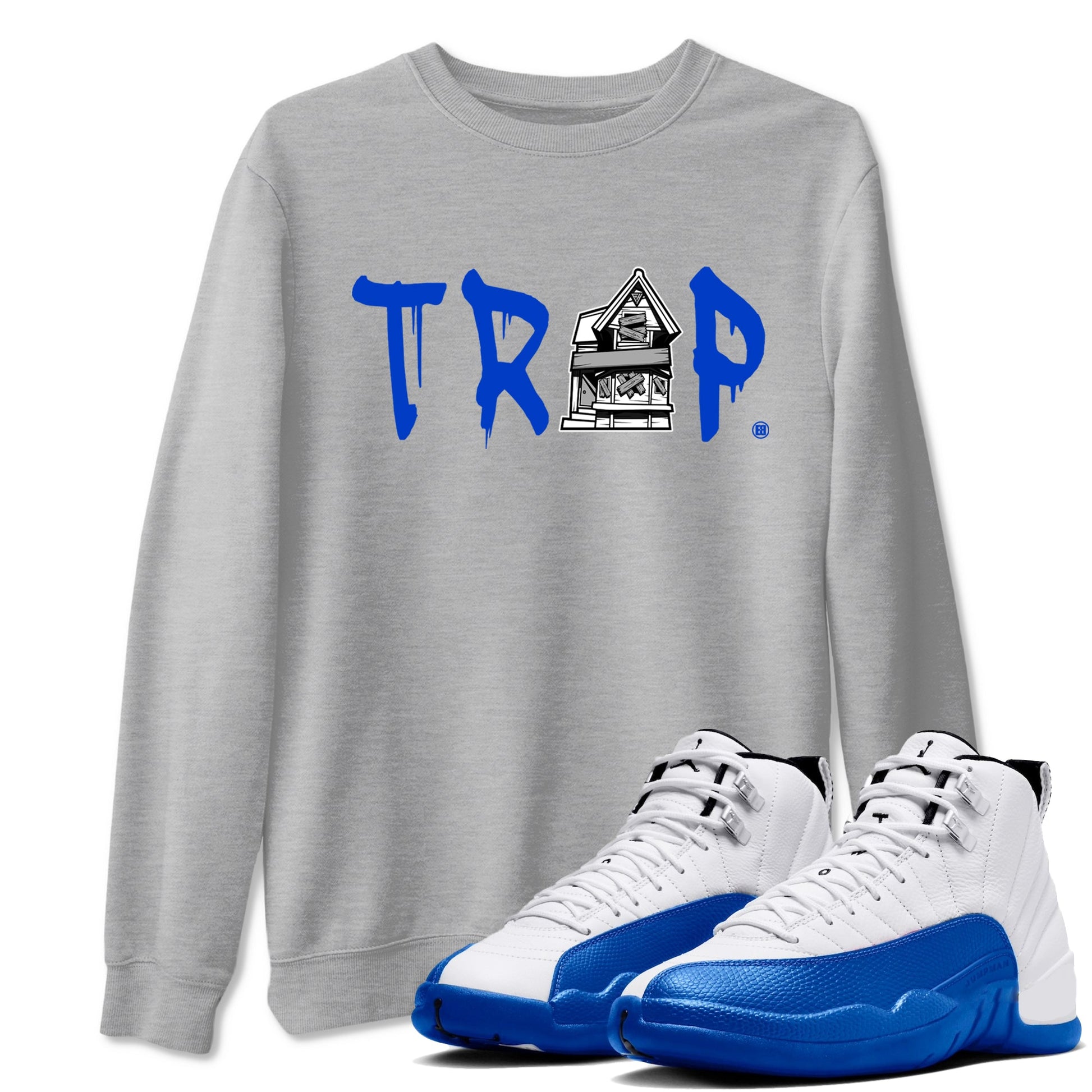 Trap House Sneaker Tees - Air Jordan 12 Blueberry