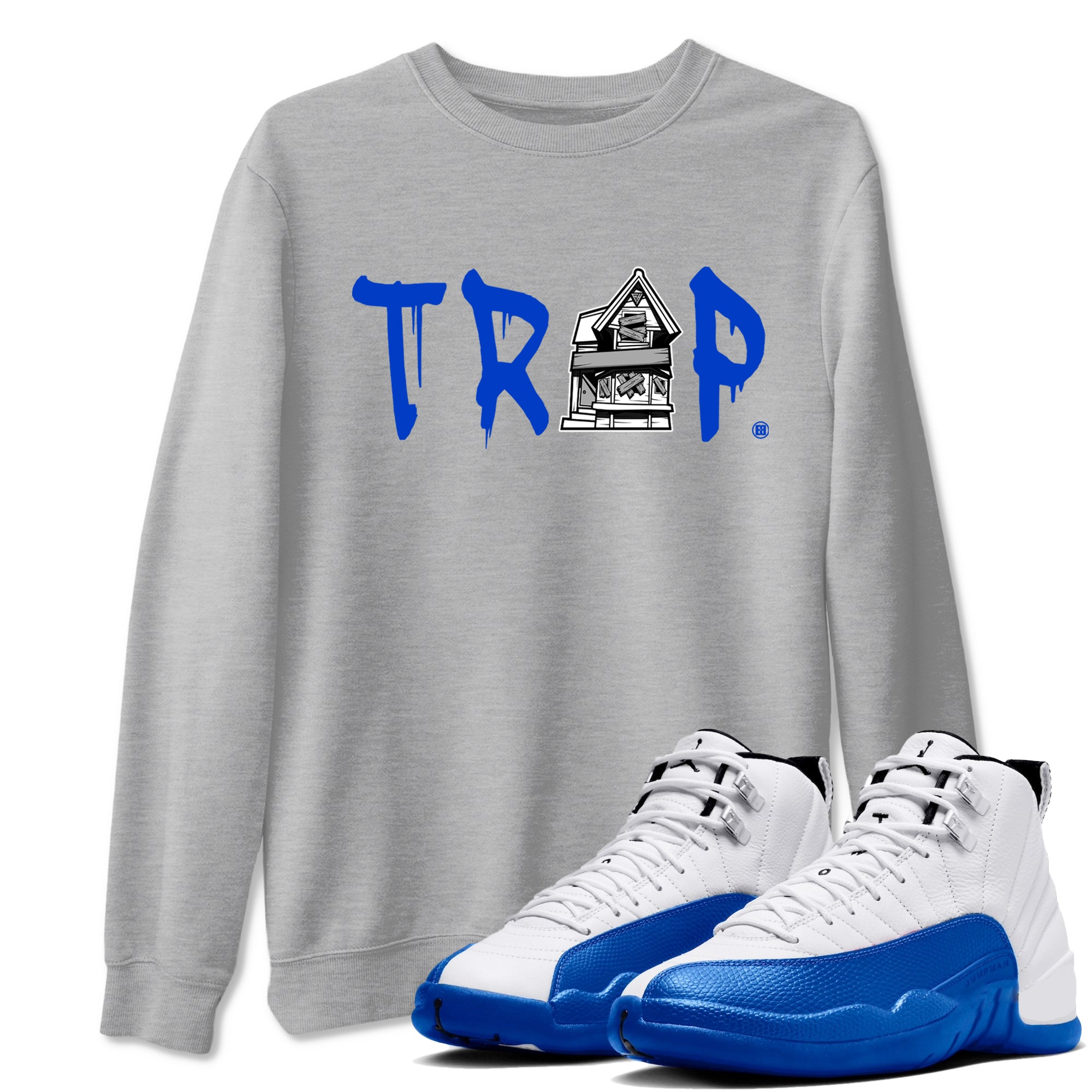 Trap House Sneaker Tees - Air Jordan 12 Blueberry