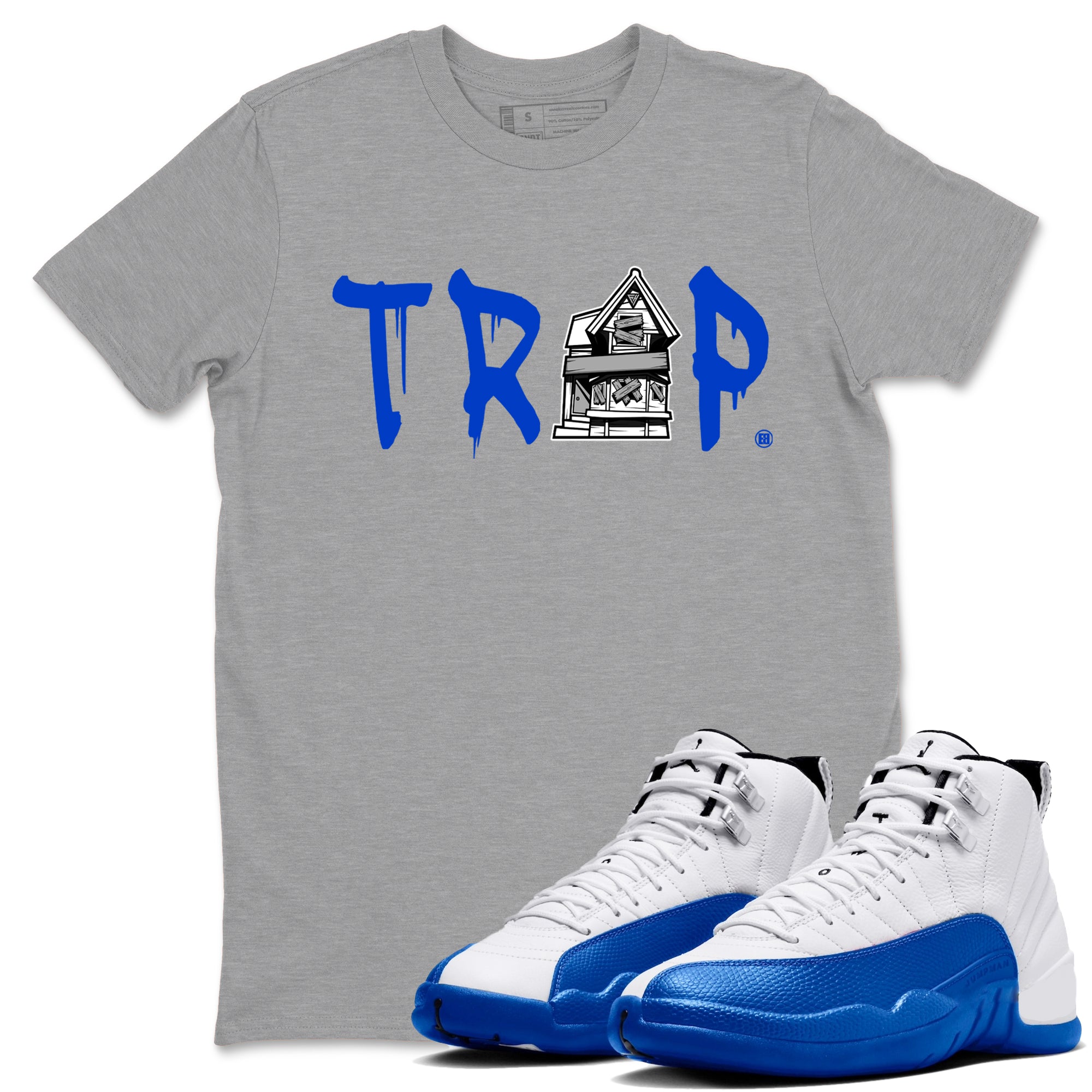 Trap House Sneaker Tees - Air Jordan 12 Blueberry