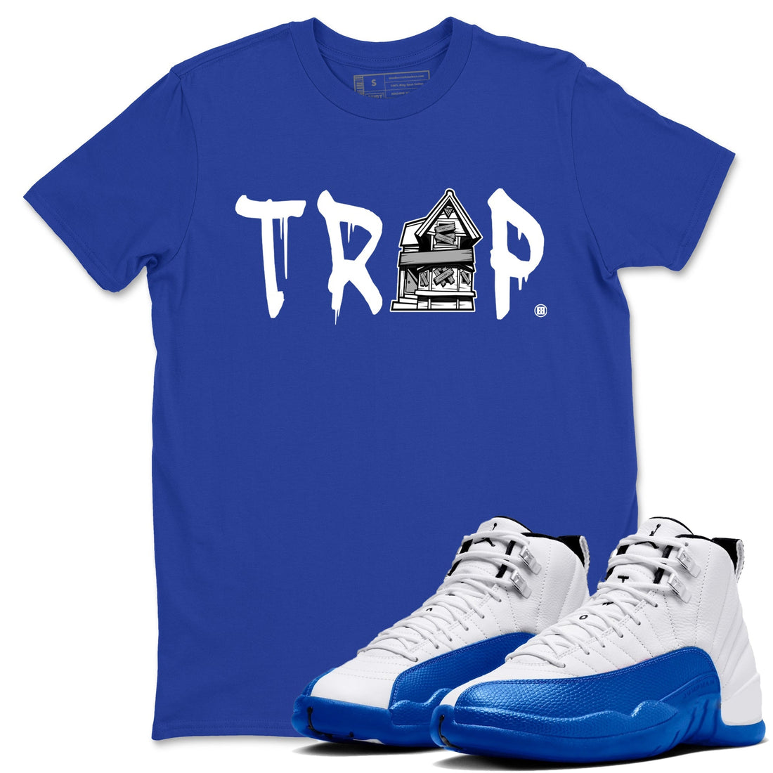 Trap House Sneaker Tees - Air Jordan 12 Blueberry