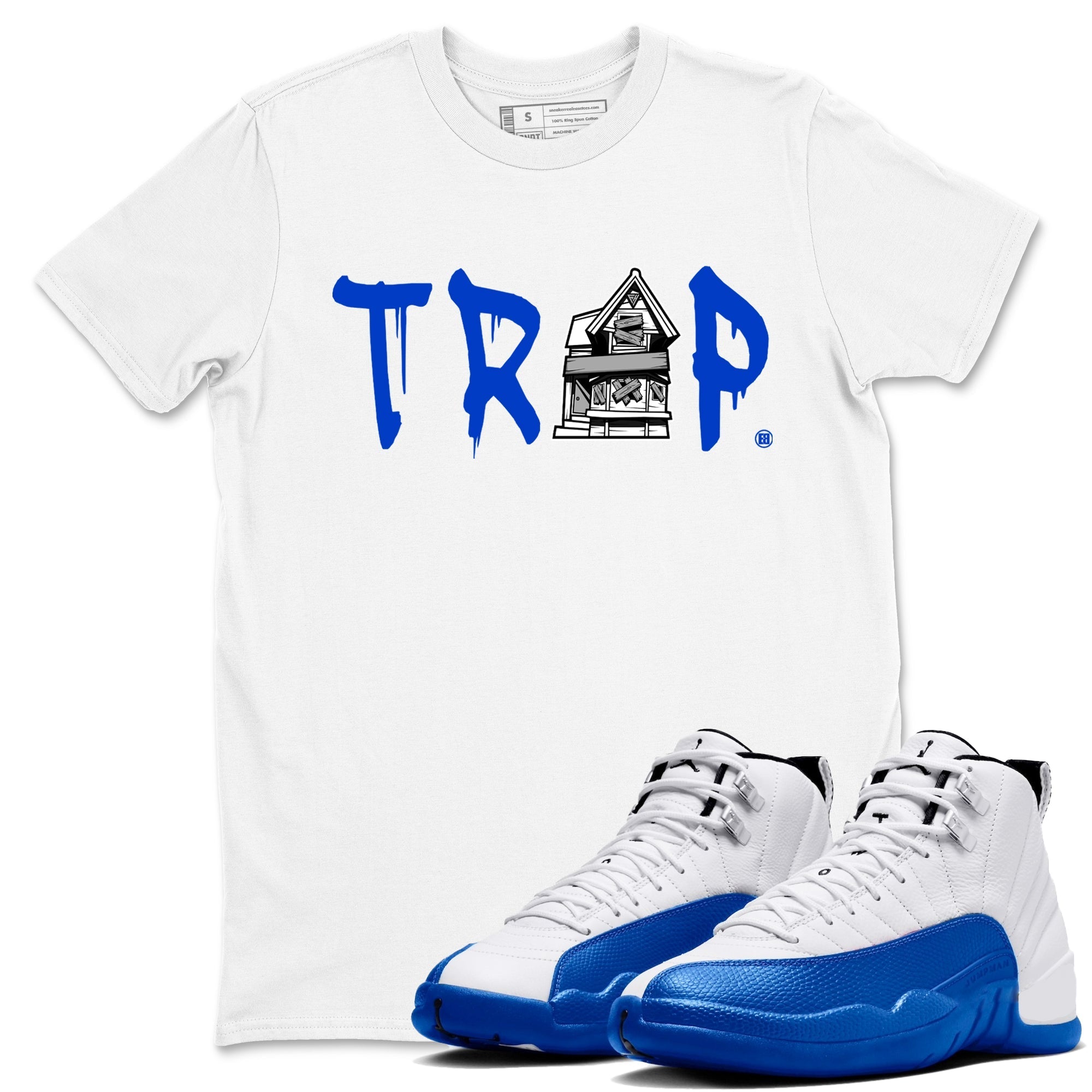 Trap House Sneaker Tees - Air Jordan 12 Blueberry