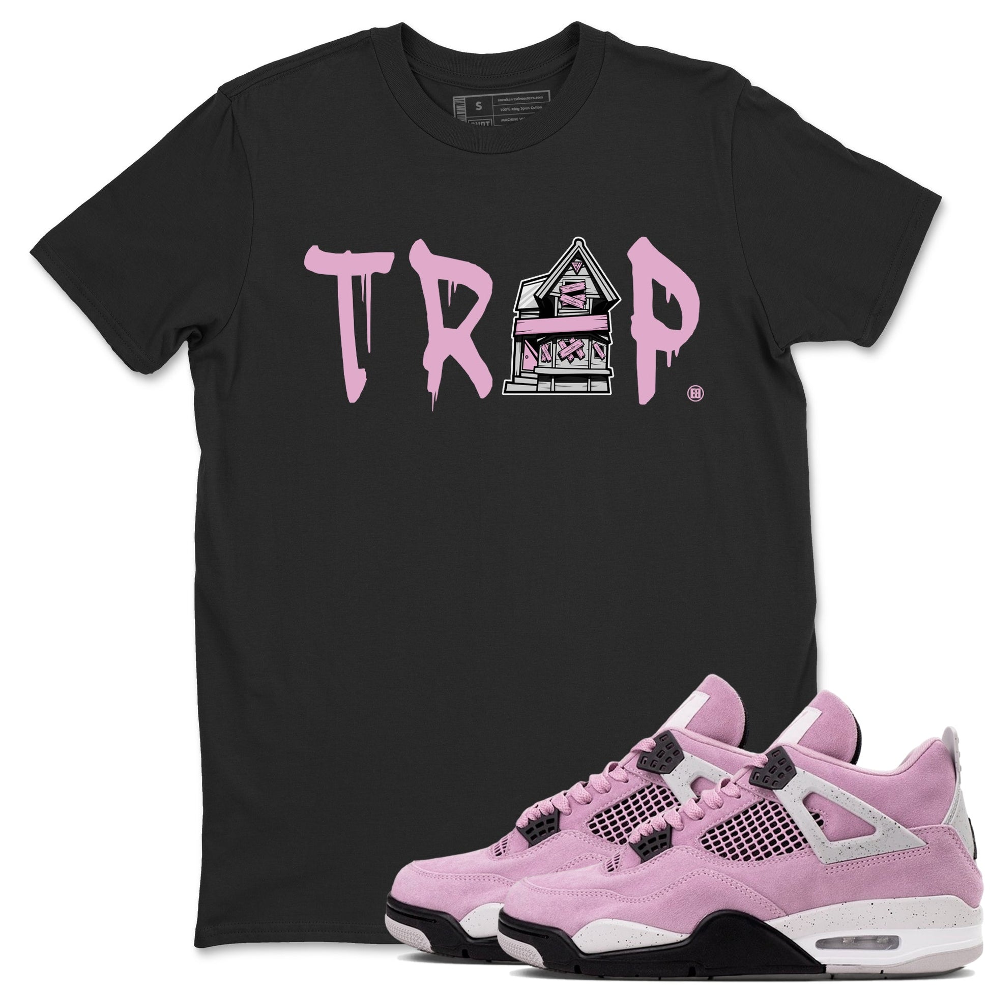 Trap House Sneaker Tees - Air Jordan 4 Orchid