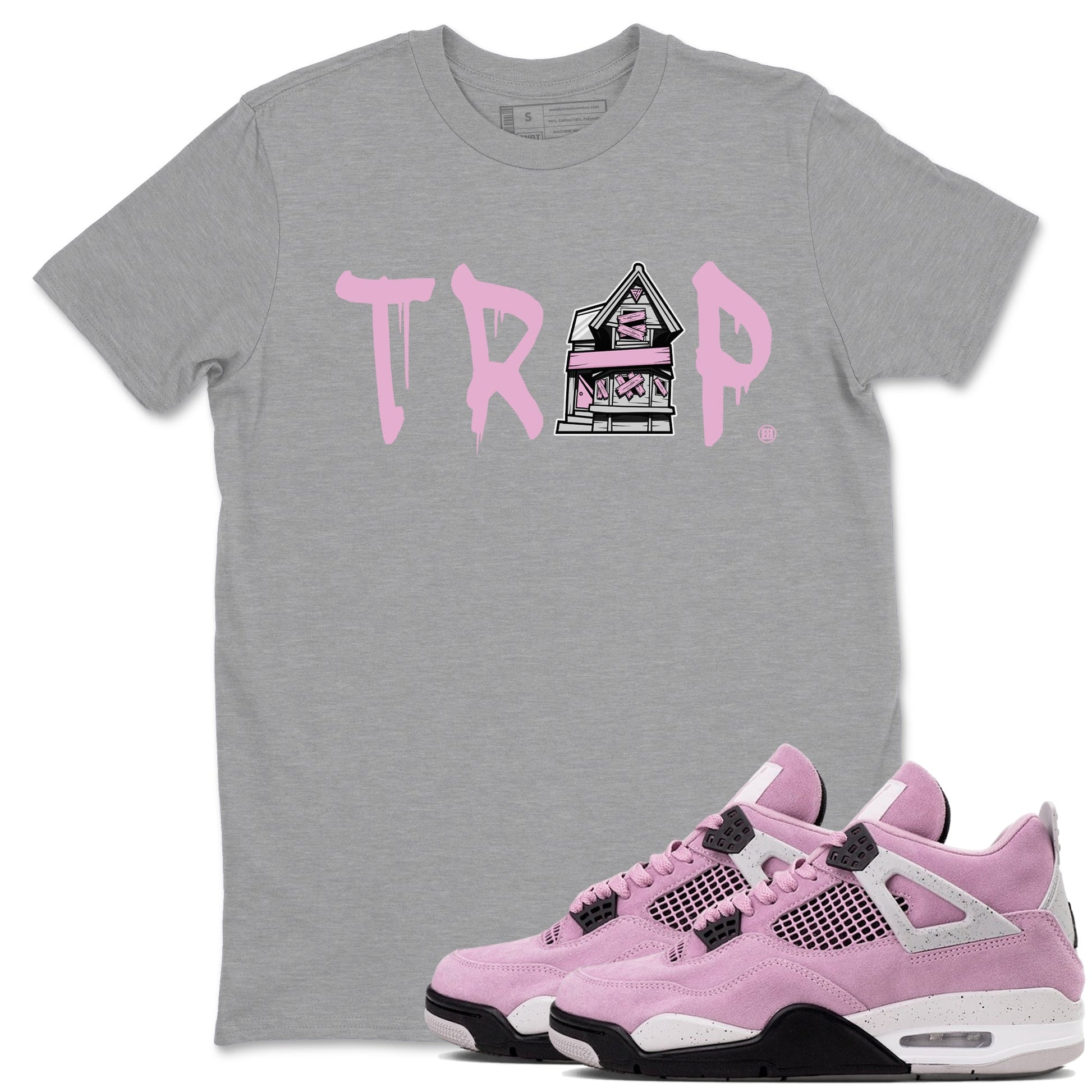 Trap House Sneaker Tees - Air Jordan 4 Orchid