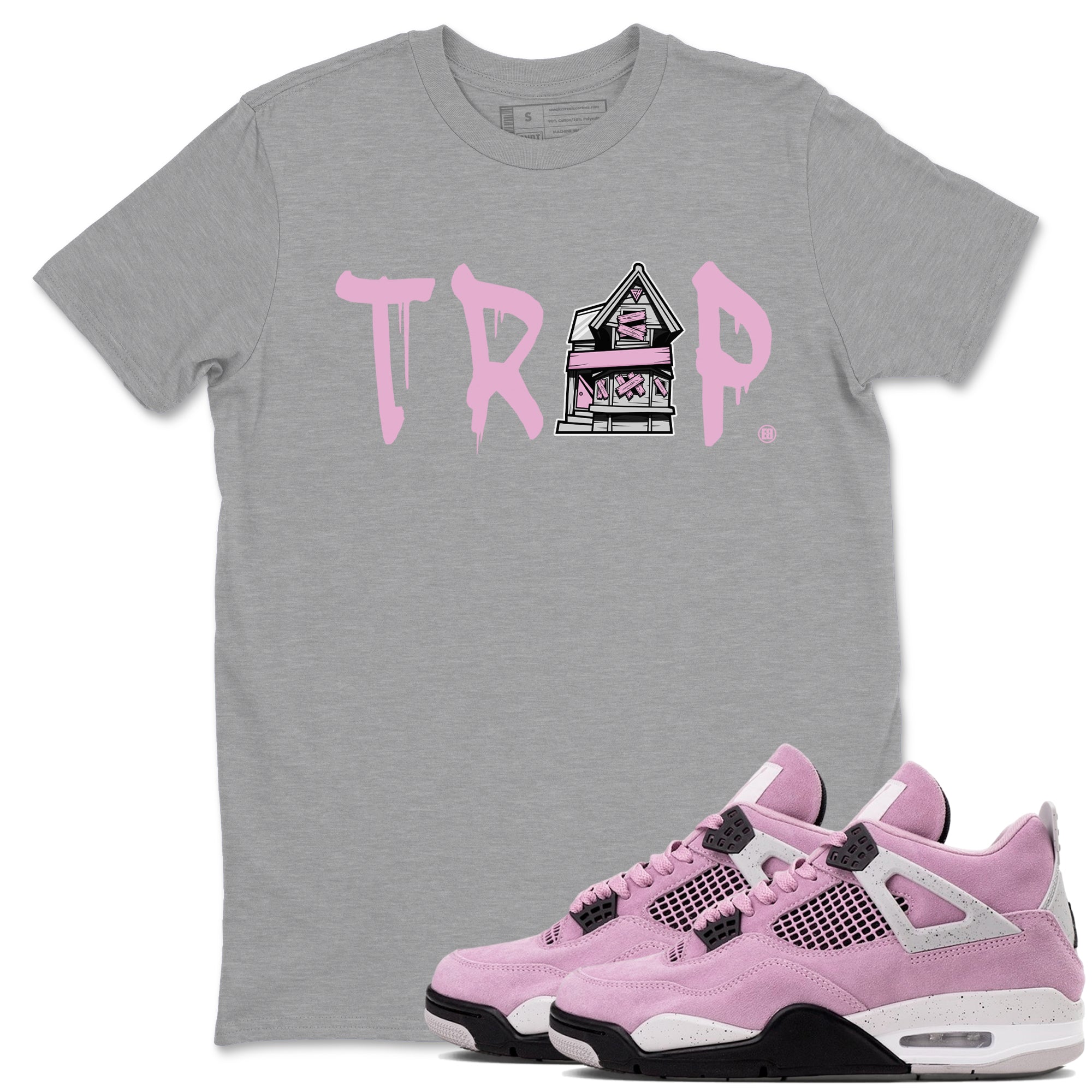 Trap House Sneaker Tees - Air Jordan 4 Orchid
