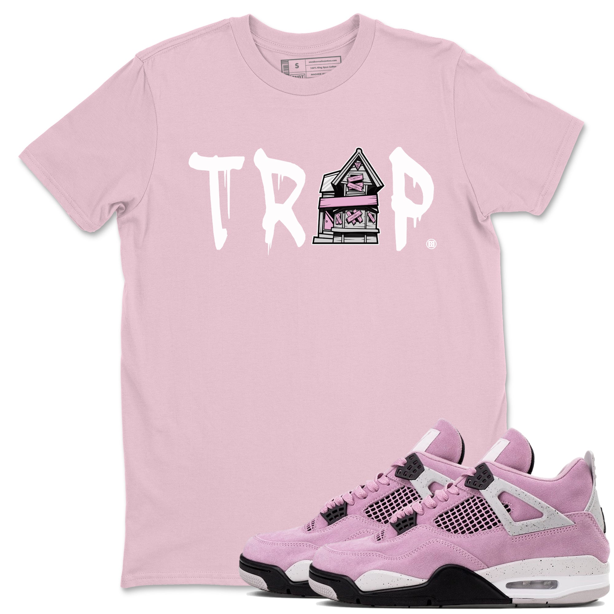 Trap House Sneaker Tees - Air Jordan 4 Orchid