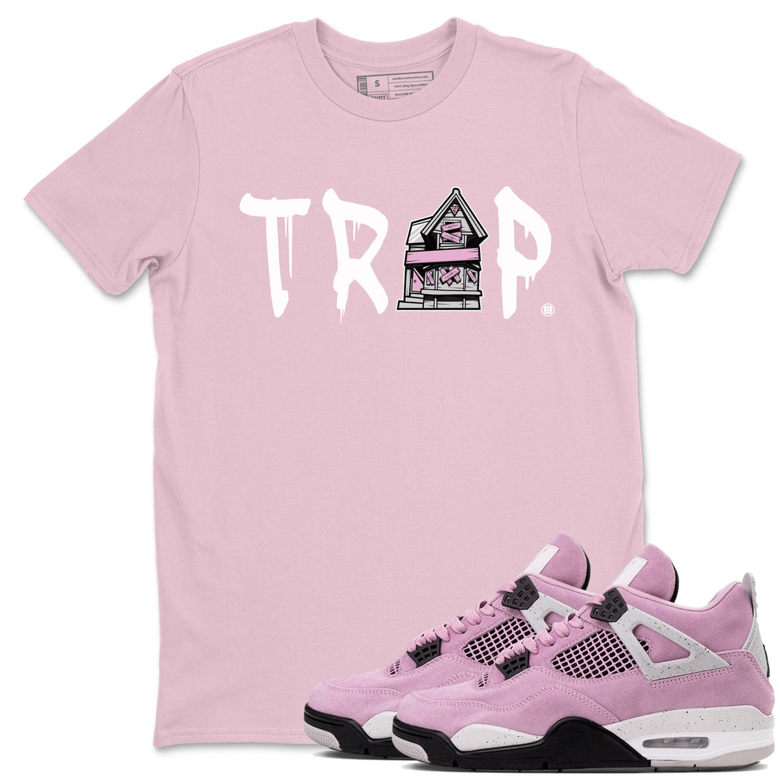 Trap House Sneaker Tees - Air Jordan 4 Orchid