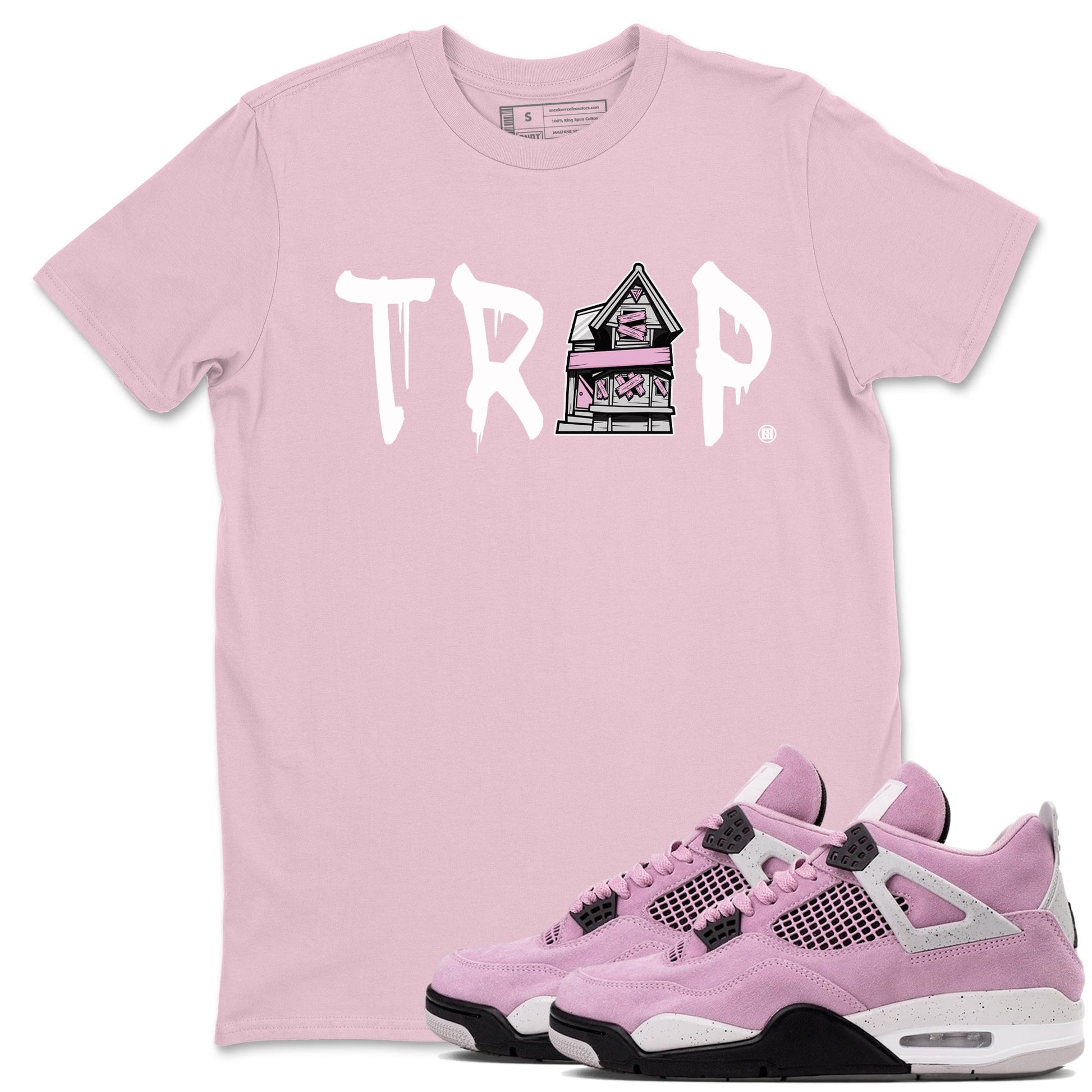 Trap House Sneaker Tees - Air Jordan 4 Orchid
