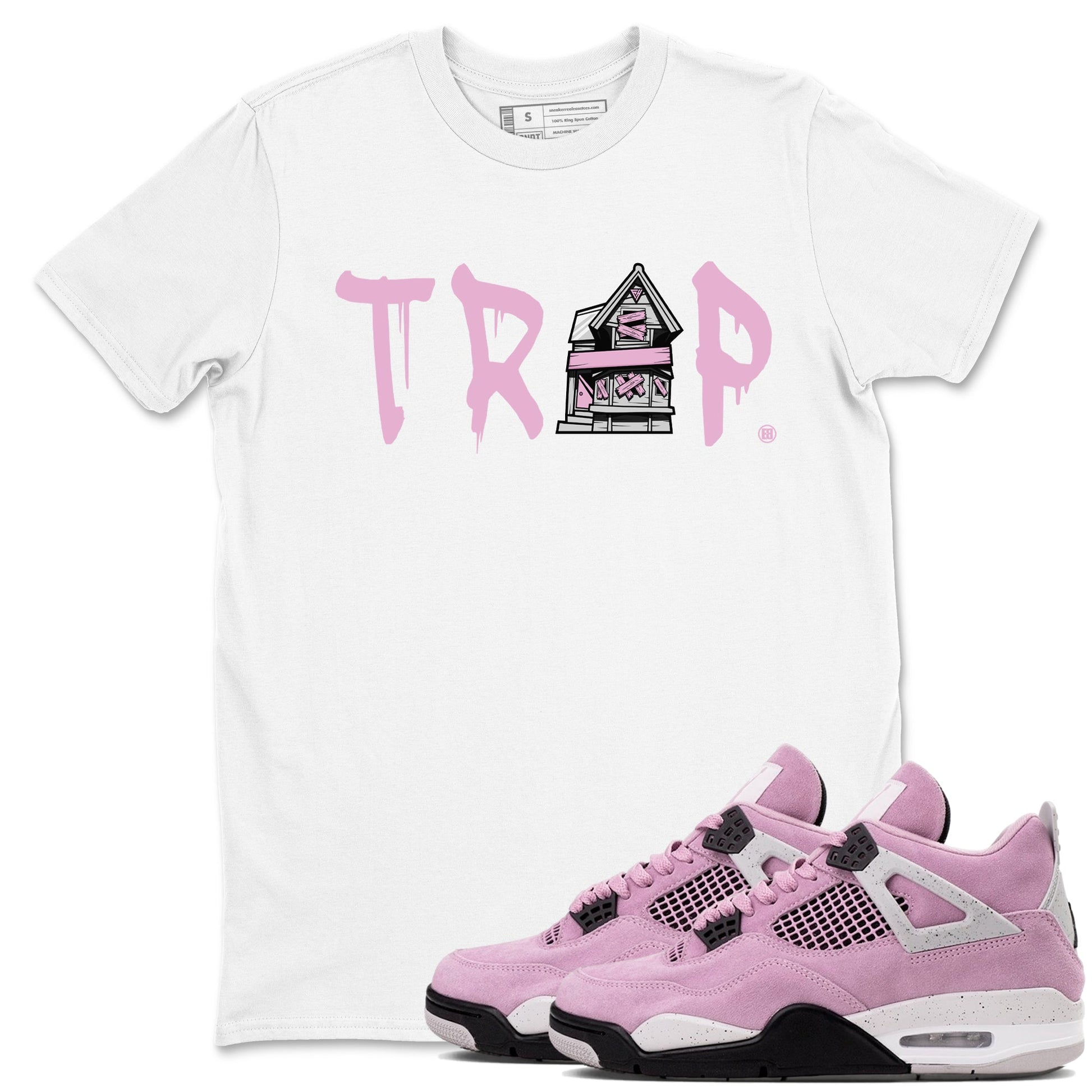 Trap House Sneaker Tees - Air Jordan 4 Orchid