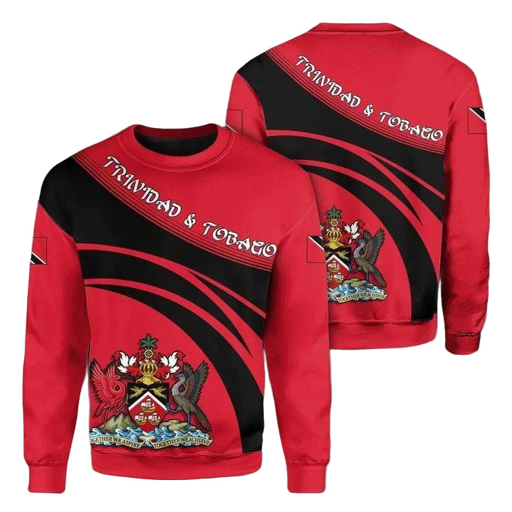 Trinidad And Tobago Coat Of Arms Sweater Cricket Style J5W ? Usalast
