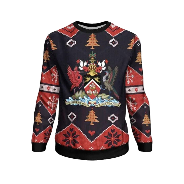 Trinidad Tobago Christmas Sweater ? Santa Claus Ho Ho Ho ? Bn1810 ? Usalast