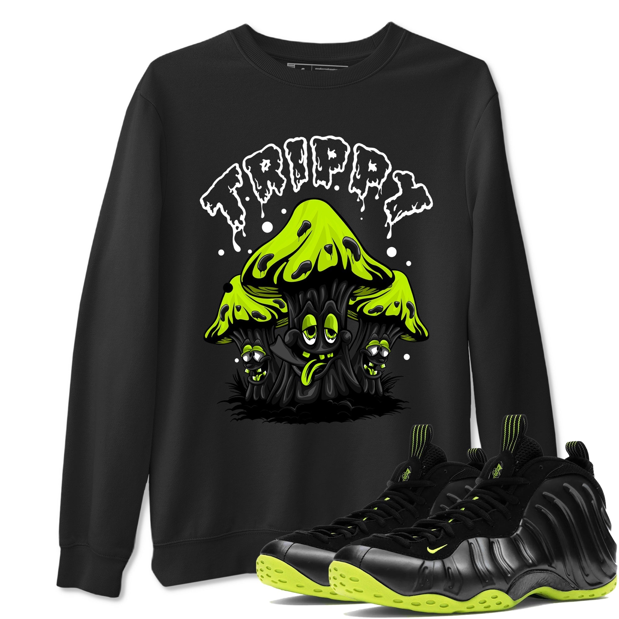 Trippy Sneaker Tees - Air Foamposite One Black Volt