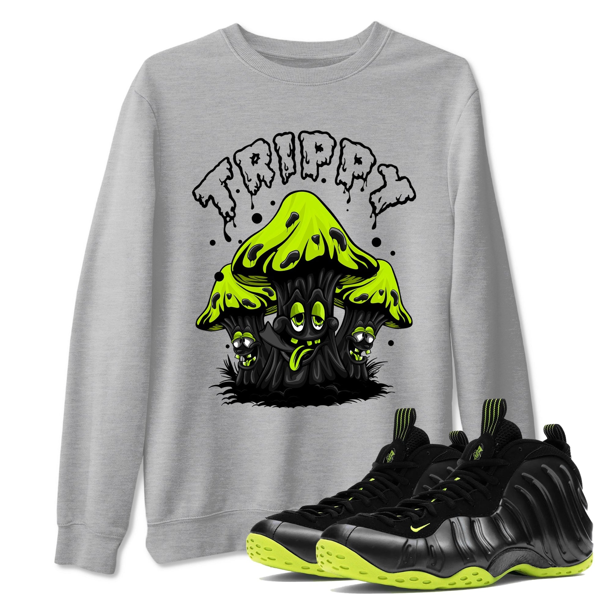 Trippy Sneaker Tees - Air Foamposite One Black Volt