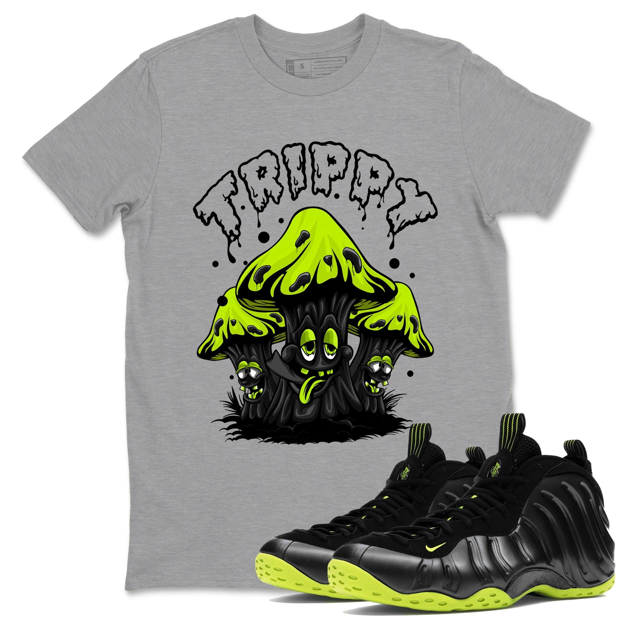 Trippy Sneaker Tees - Air Foamposite One Black Volt