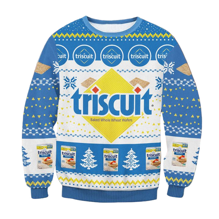 Triscuit Snack Crackers Ugly Christmas Sweater 2022 ? Usalast