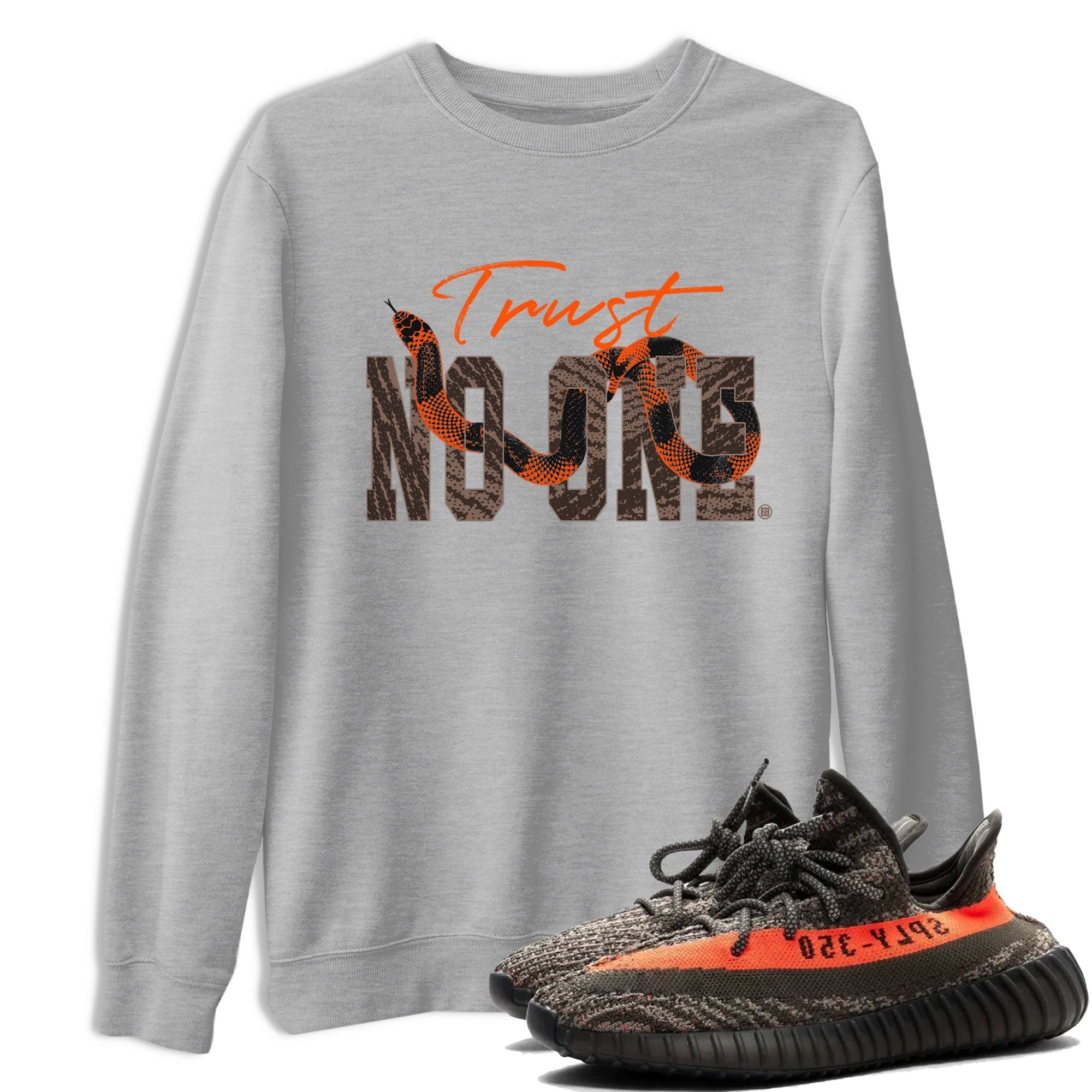 Trust No One Sneaker Tee - Yeezy 350 Carbon Beluga