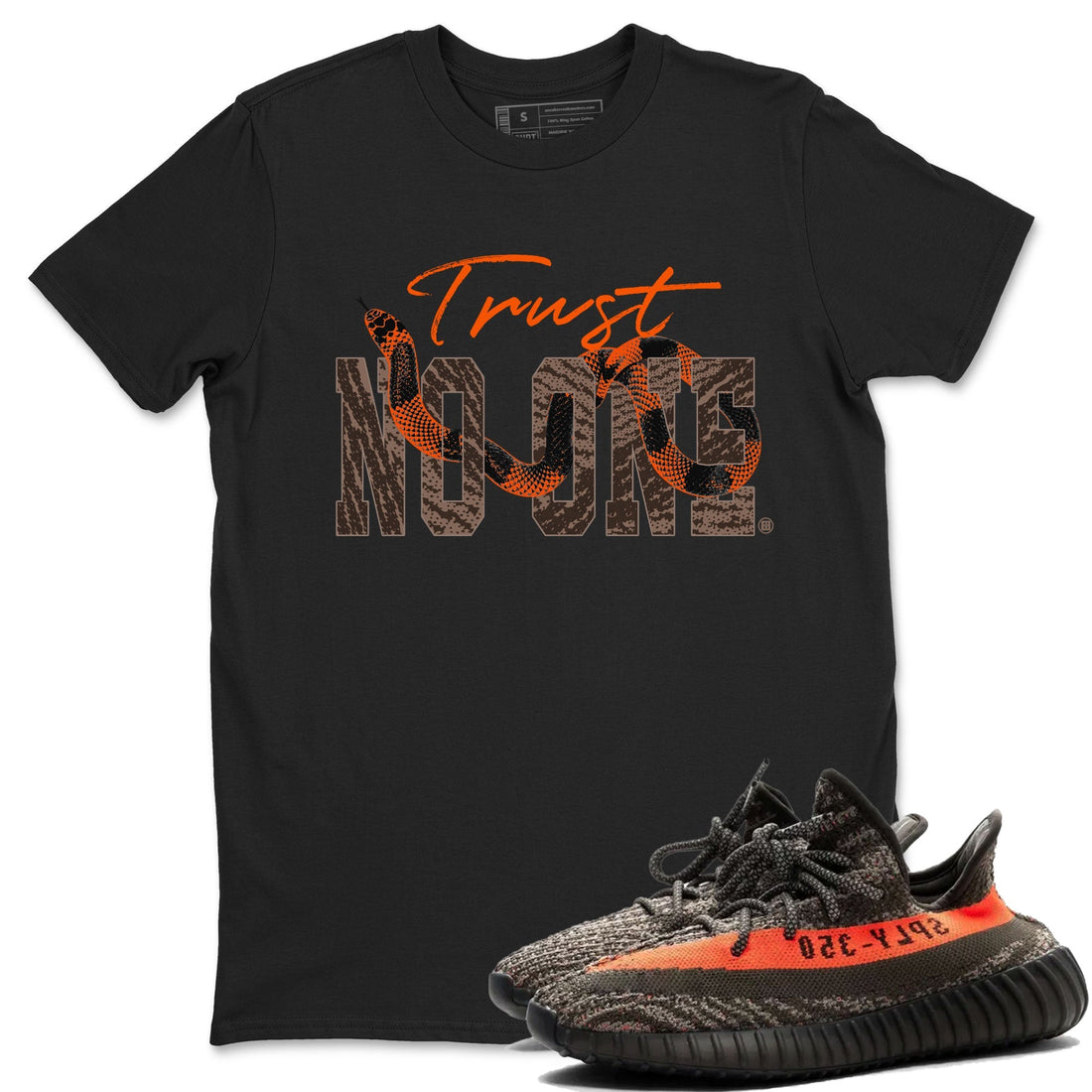 Trust No One Sneaker Tee - Yeezy 350 Carbon Beluga