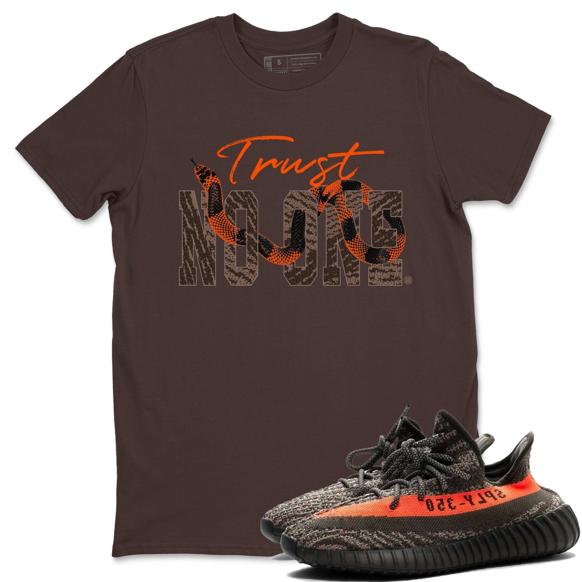 Trust No One Sneaker Tee - Yeezy 350 Carbon Beluga