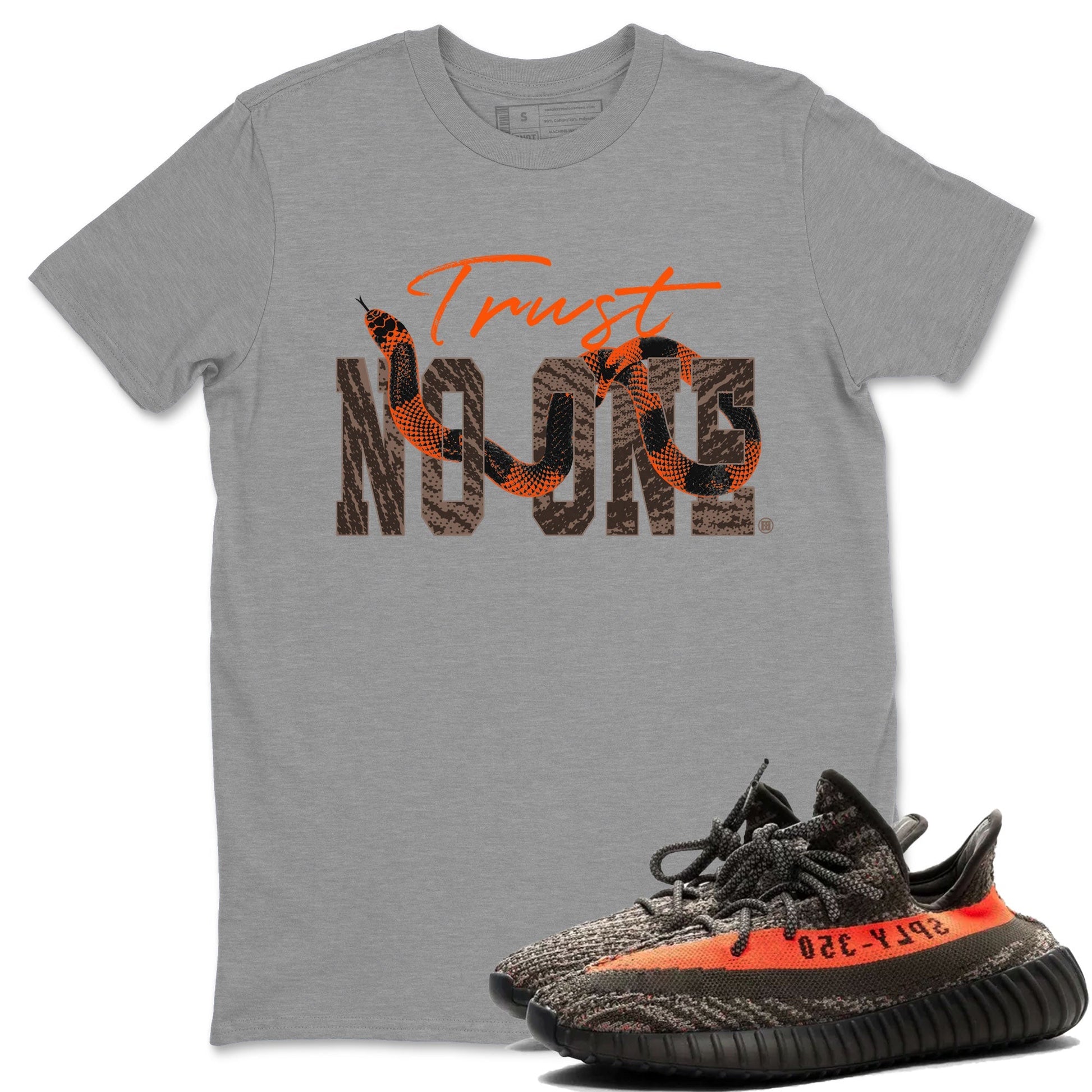 Trust No One Sneaker Tee - Yeezy 350 Carbon Beluga