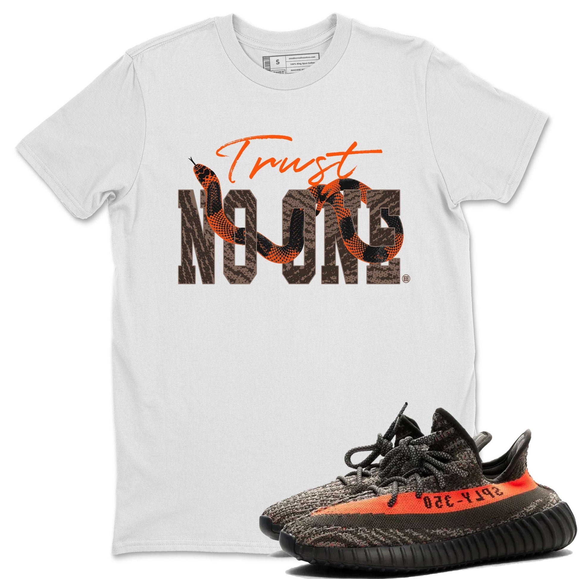 Trust No One Sneaker Tee - Yeezy 350 Carbon Beluga