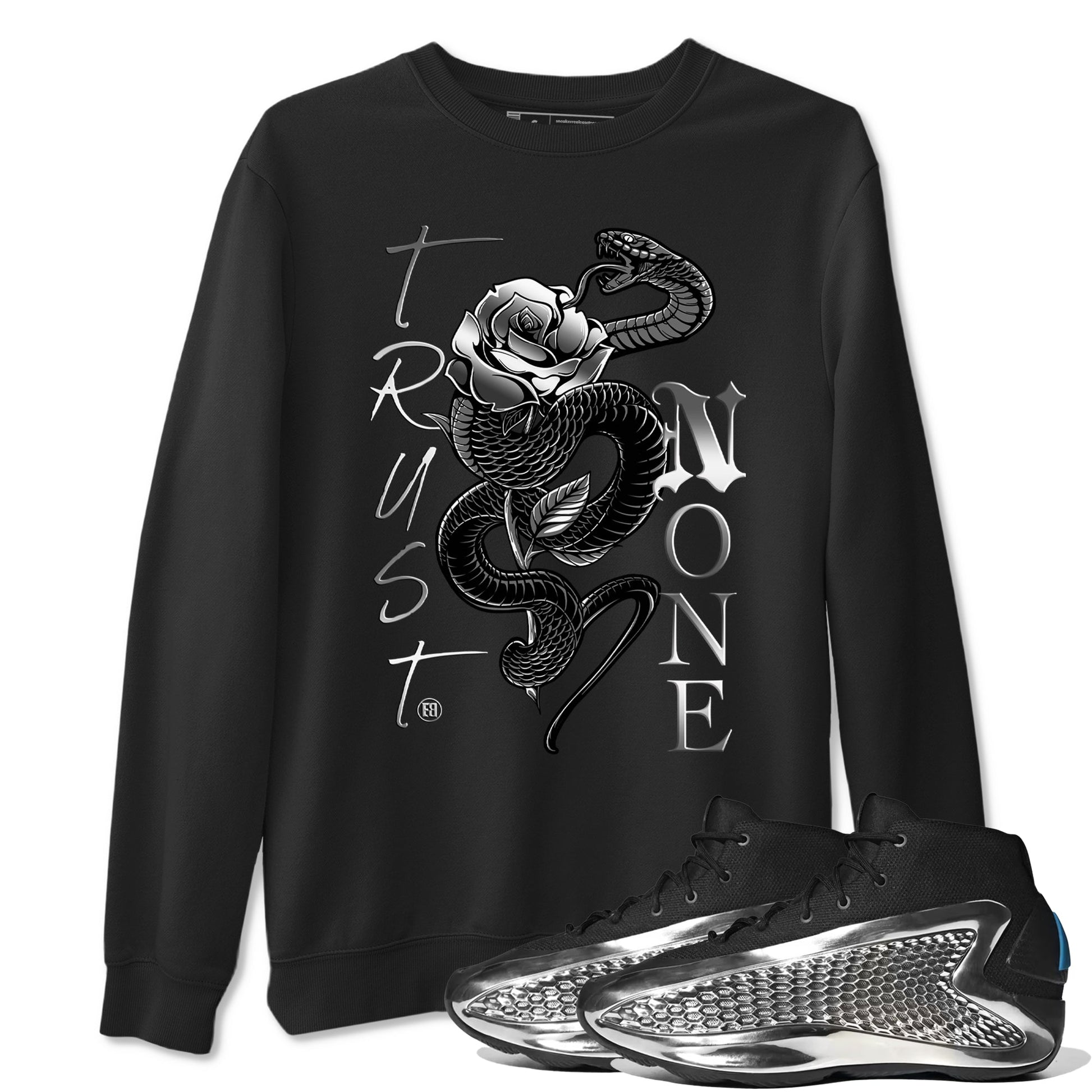 Trust None Sneaker Tees - AE 1 Silver Metallic