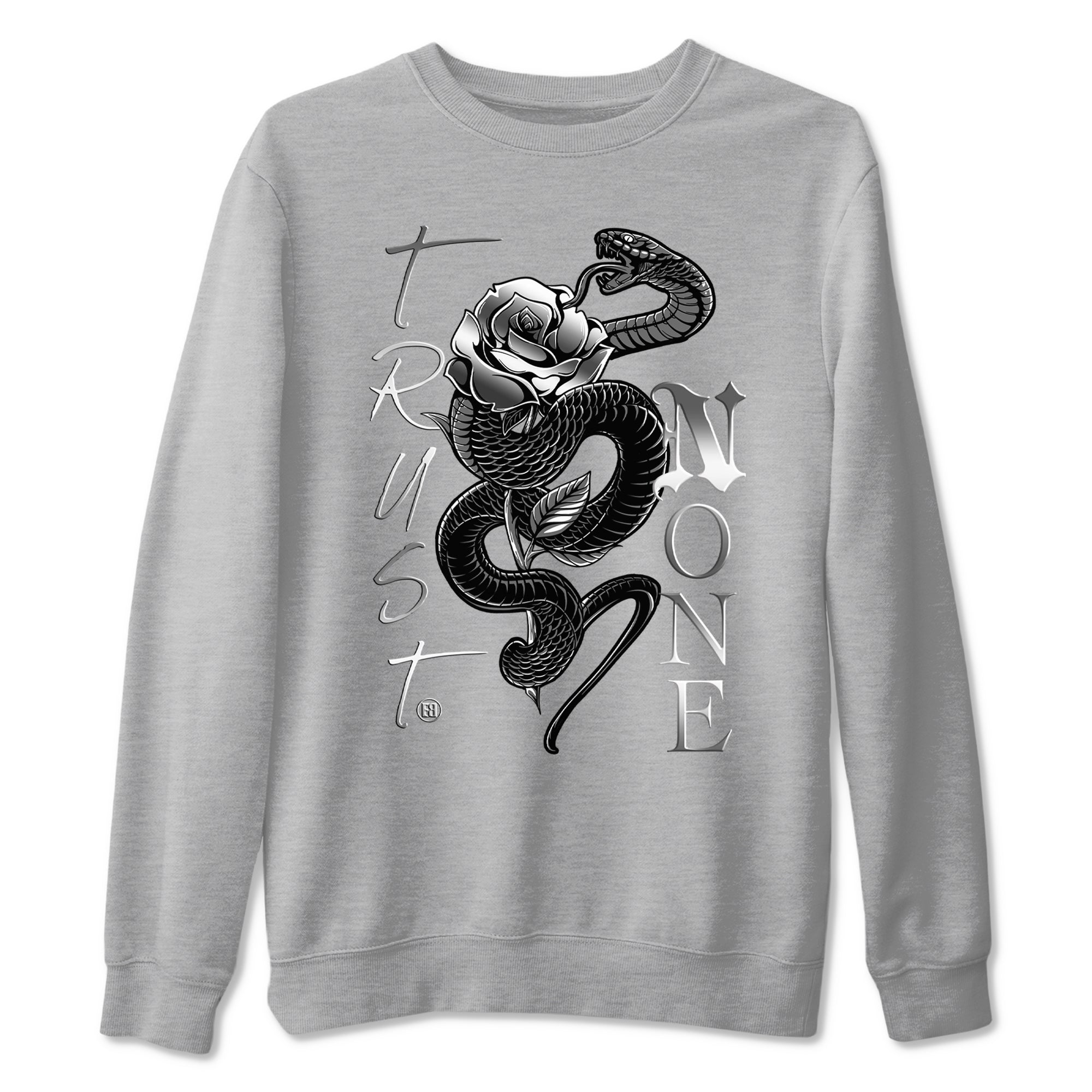 Trust None Sneaker Tees - AE 1 Silver Metallic