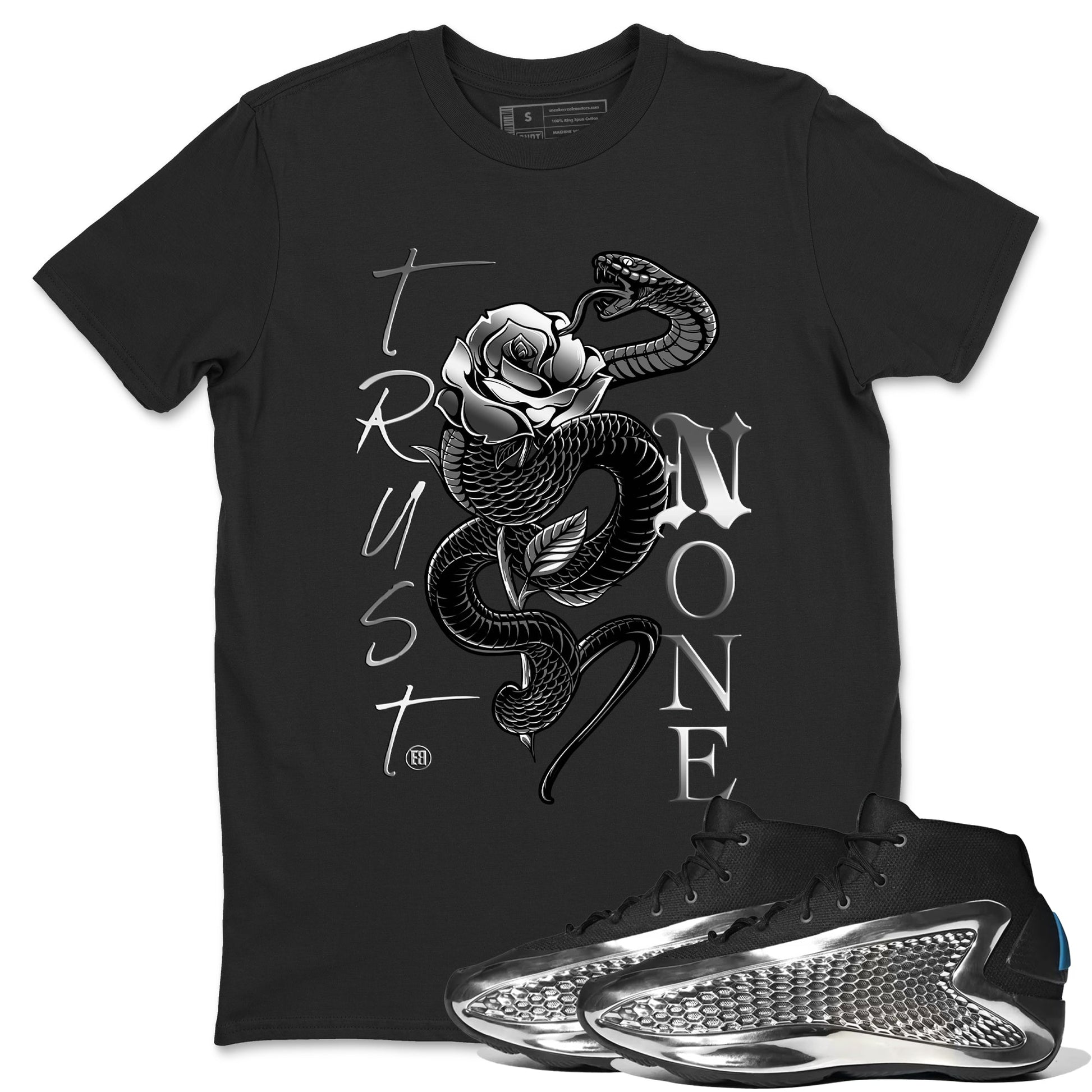 Trust None Sneaker Tees - AE 1 Silver Metallic