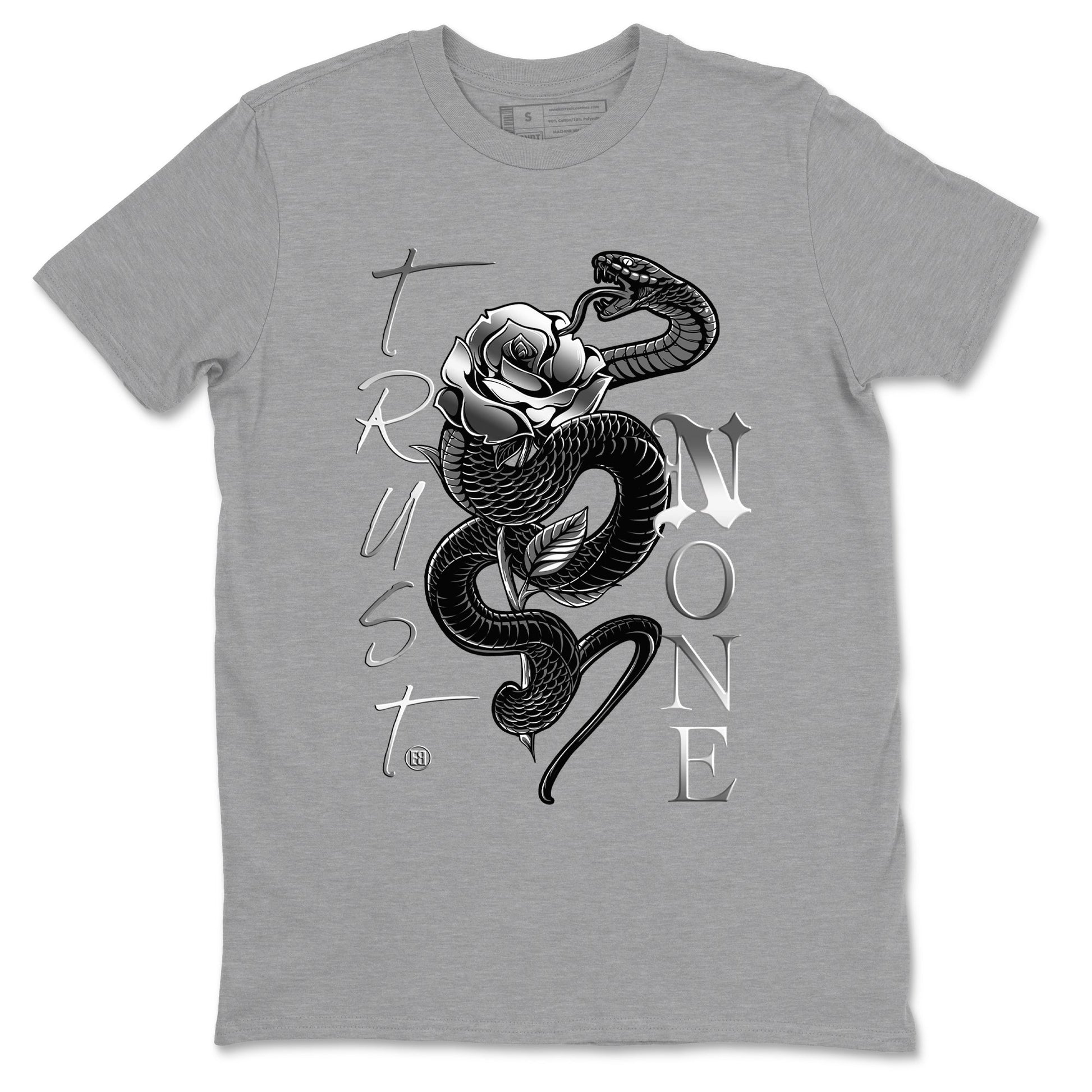 Trust None Sneaker Tees - AE 1 Silver Metallic