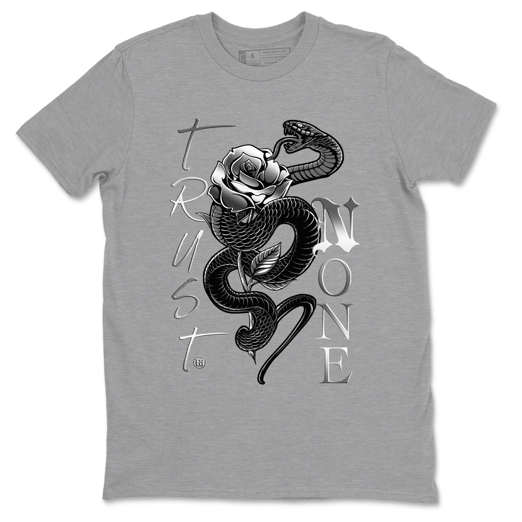Trust None Sneaker Tees - AE 1 Silver Metallic