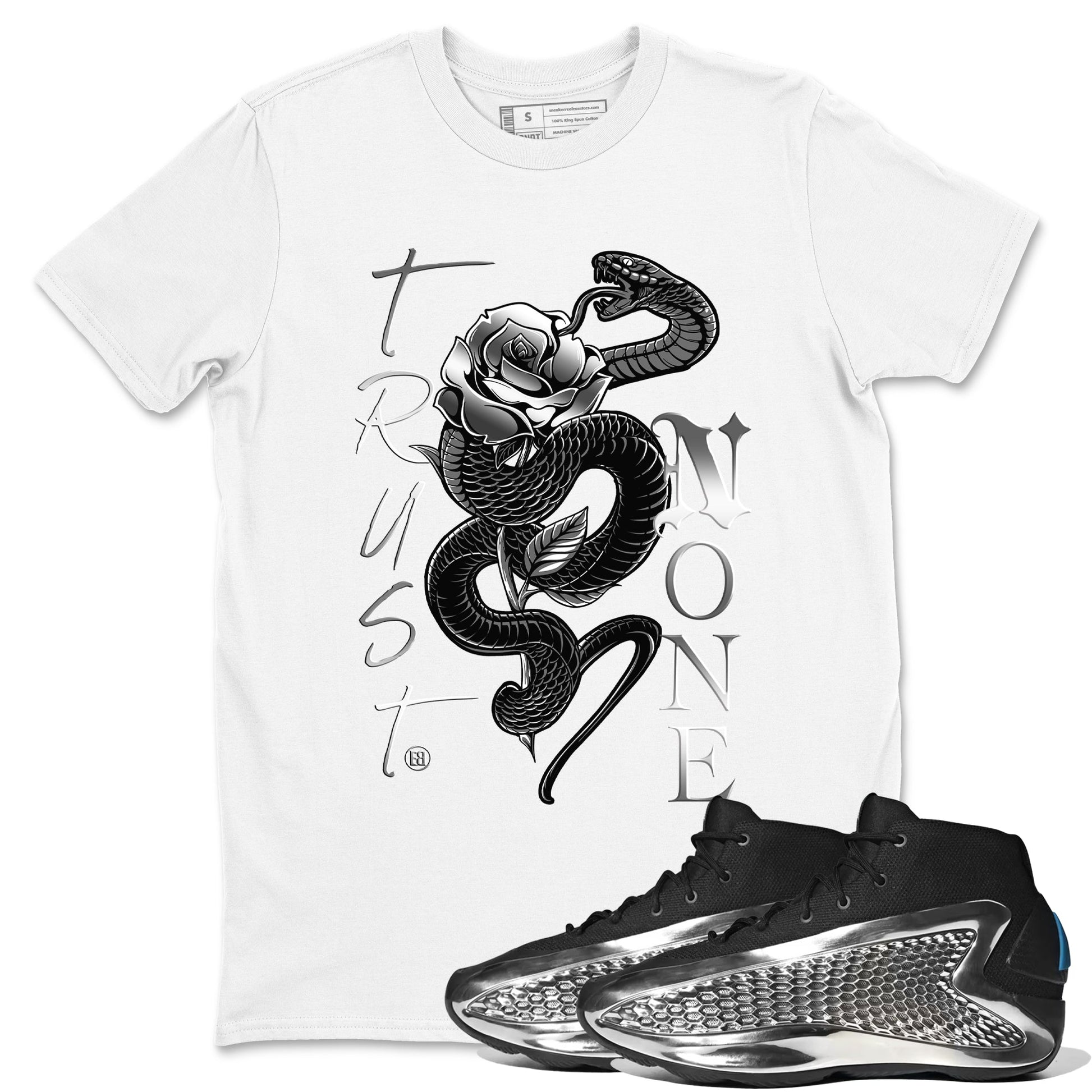 Trust None Sneaker Tees - AE 1 Silver Metallic