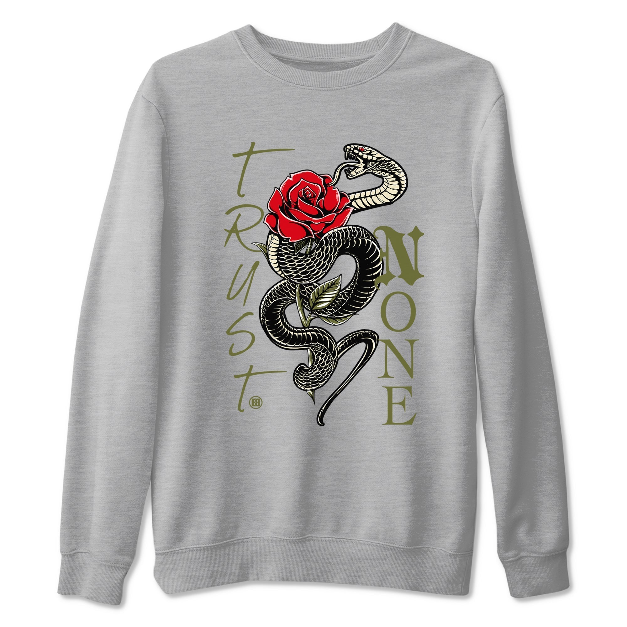 Trust None Sneaker Tees - Air Jordan 1 Travis Scott Medium Olive