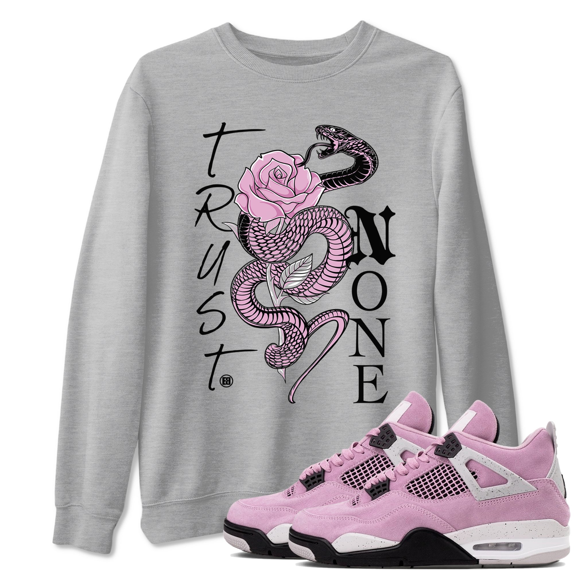 Trust None Sneaker Tees - Air Jordan 4 Orchid