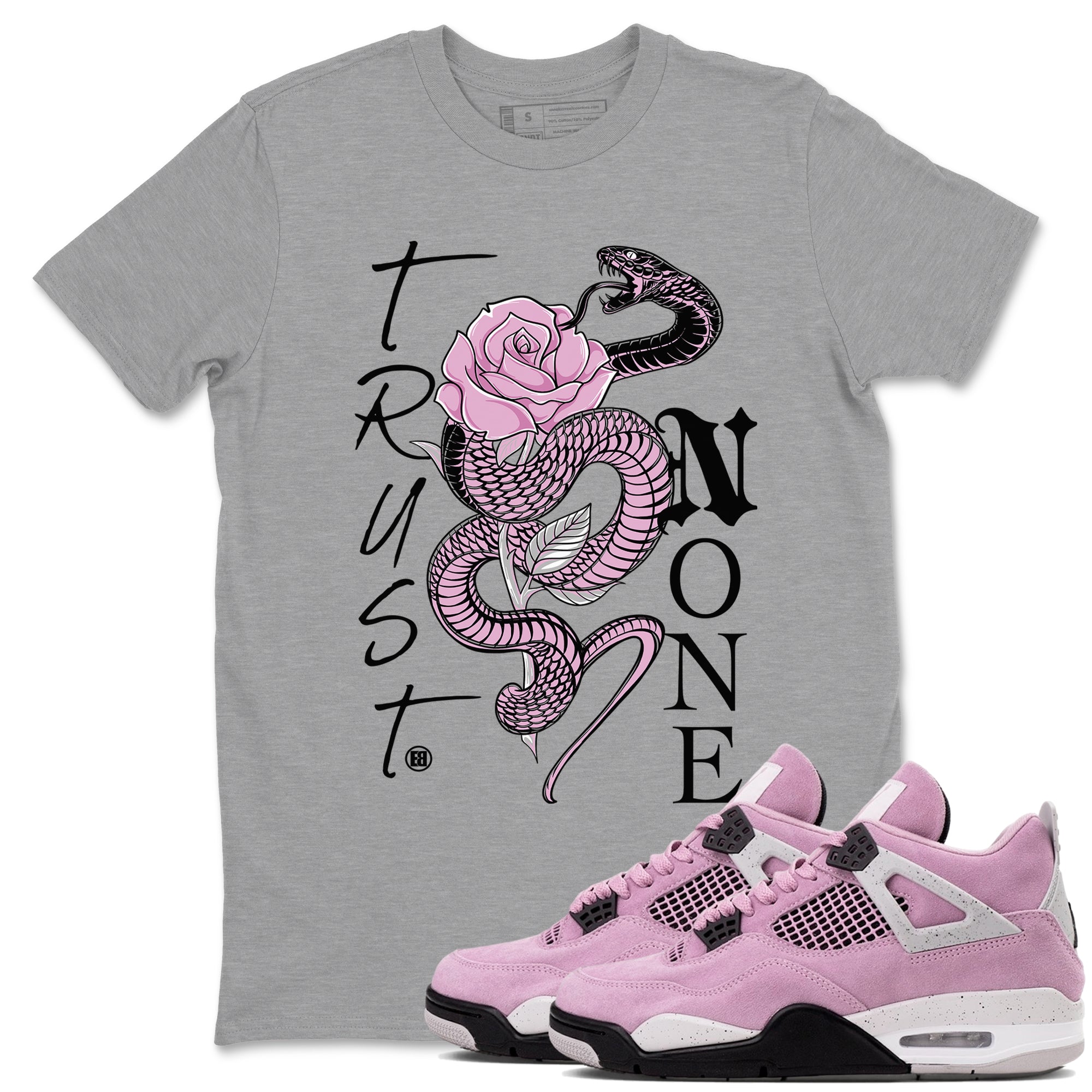 Trust None Sneaker Tees - Air Jordan 4 Orchid