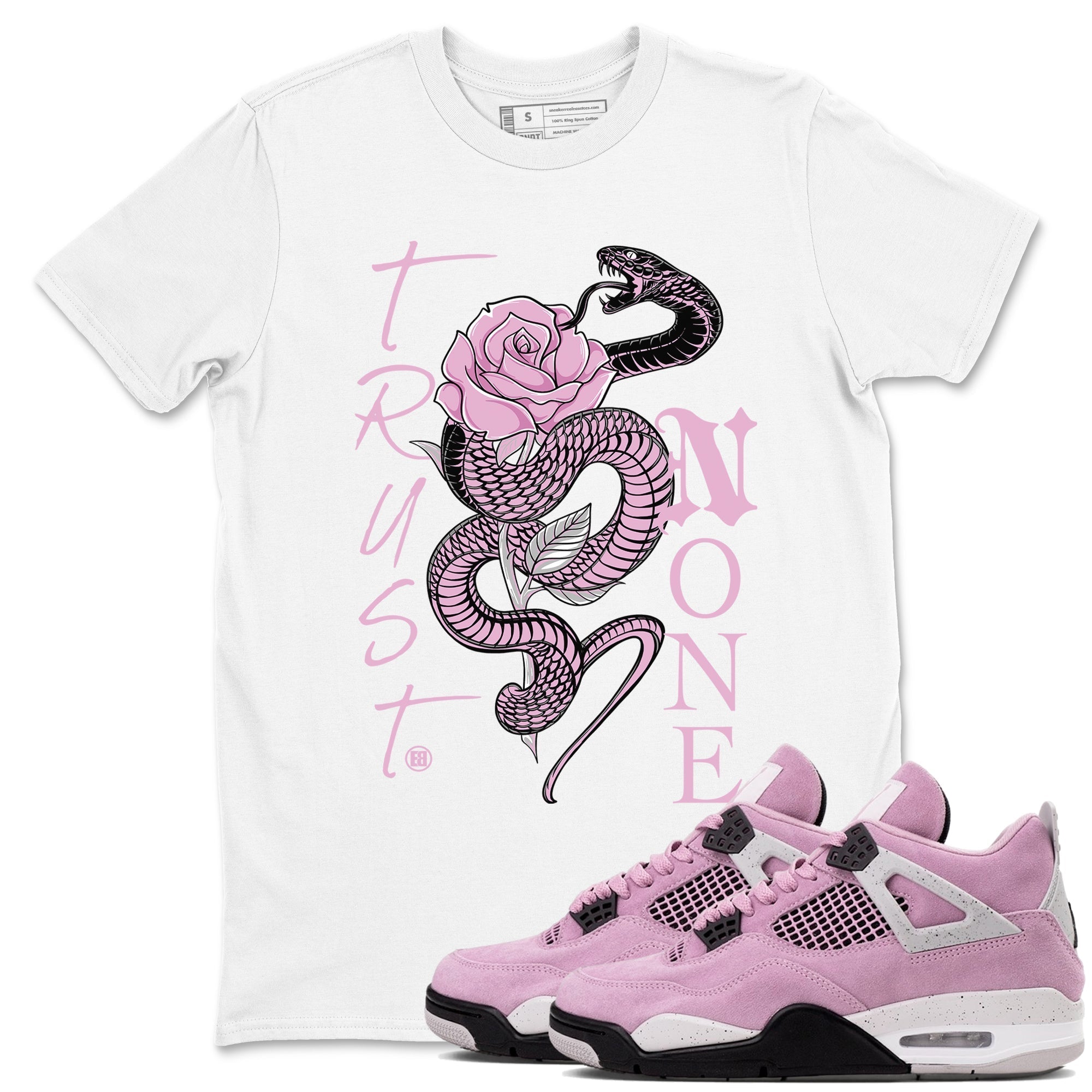 Trust None Sneaker Tees - Air Jordan 4 Orchid