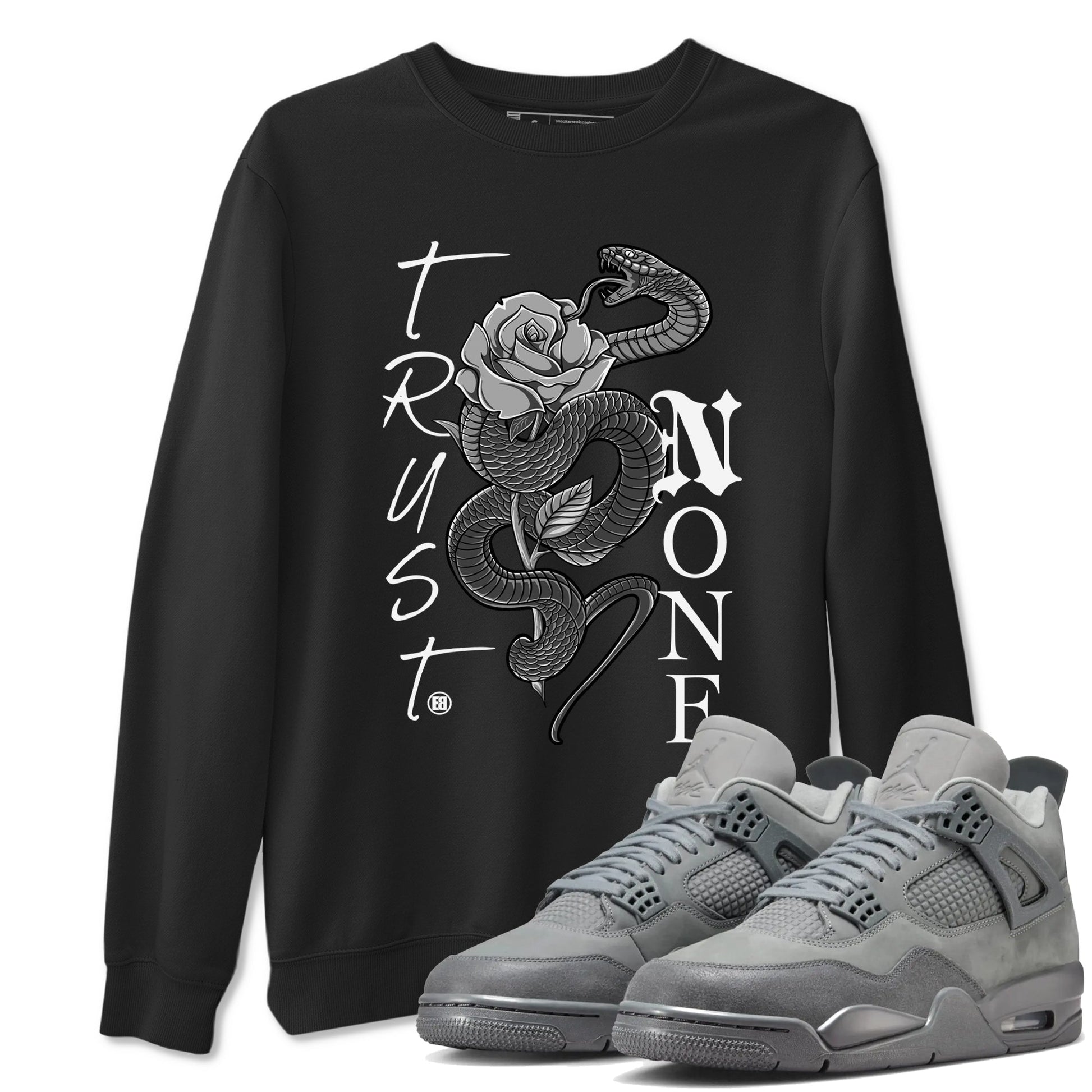 Trust None Sneaker Tees - Air Jordan 4 Wet Cement