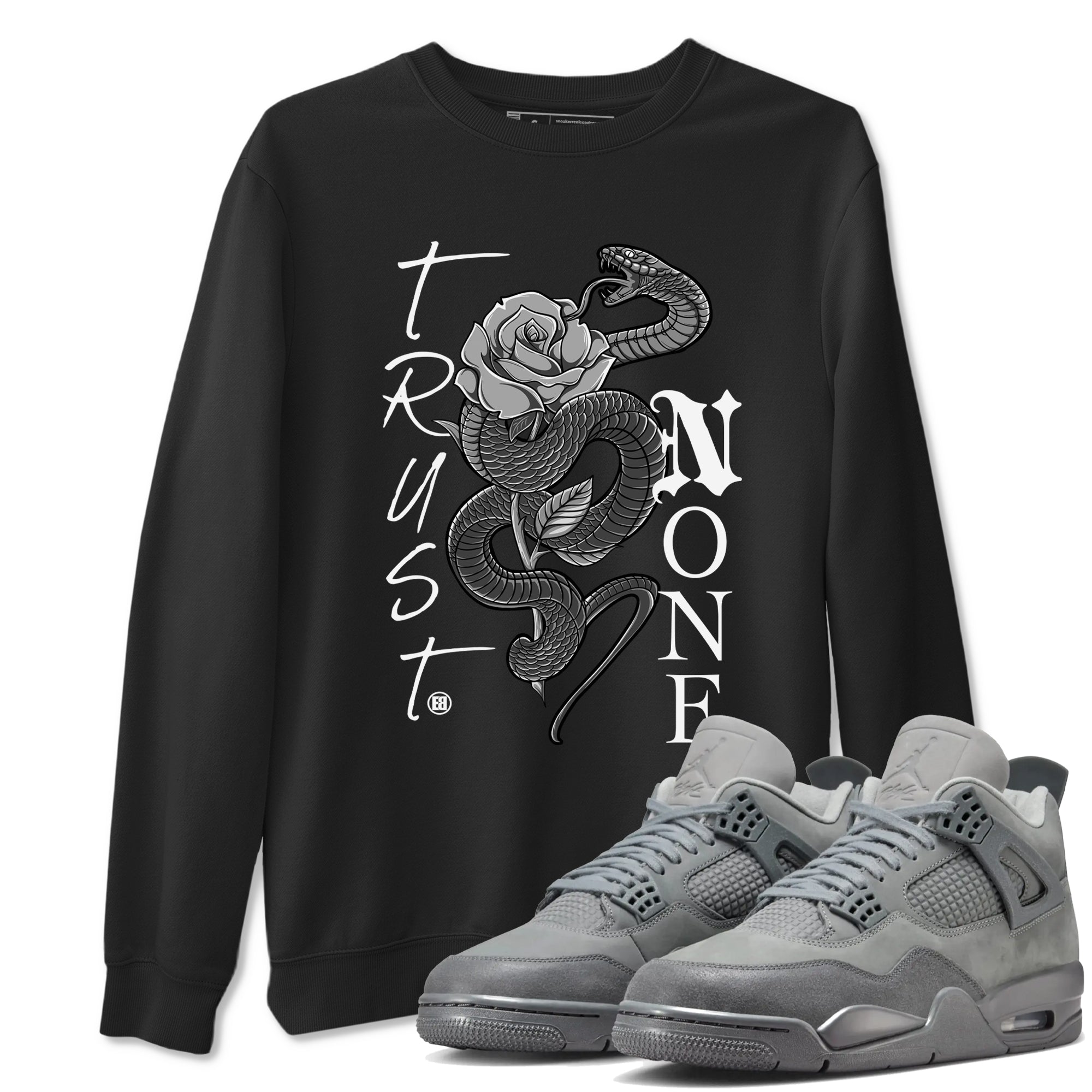 Trust None Sneaker Tees - Air Jordan 4 Wet Cement