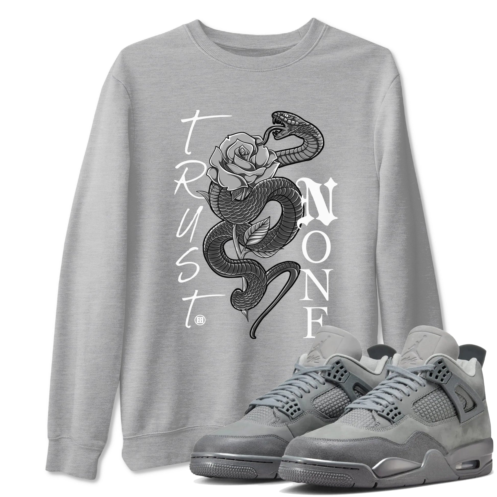 Trust None Sneaker Tees - Air Jordan 4 Wet Cement